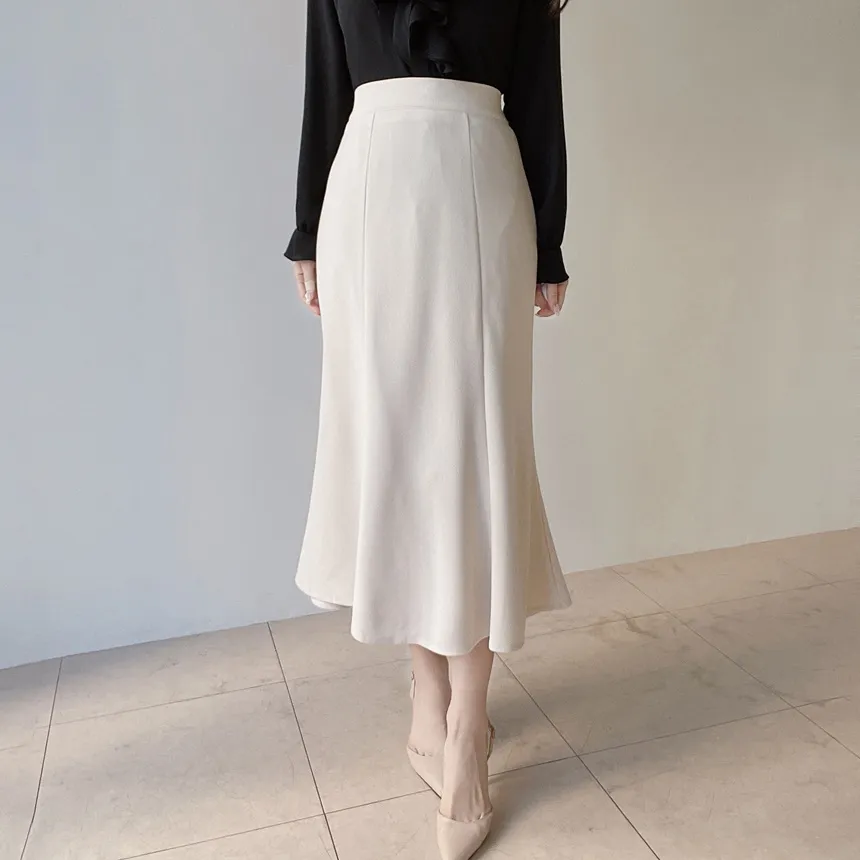 ロングマーメイドバックゴムスカート | mirangmirang | 詳細画像2