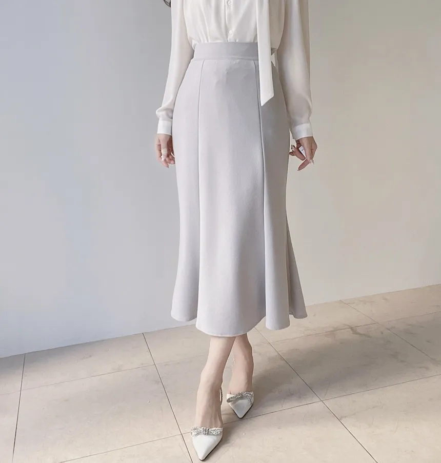 ロングマーメイドバックゴムスカート | mirangmirang | 詳細画像17