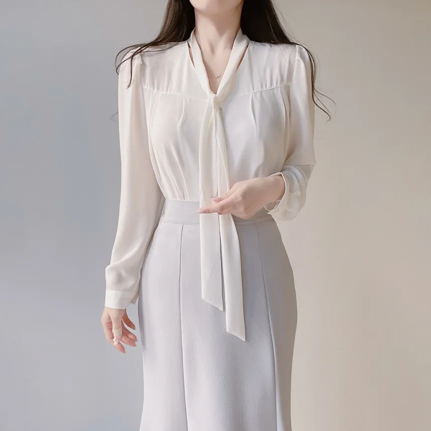 ロングマーメイドバックゴムスカート | mirangmirang | 詳細画像22