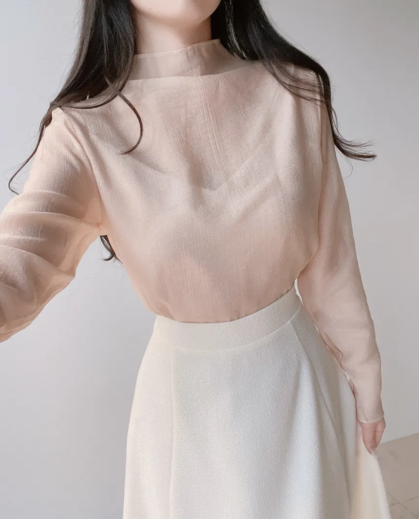 ツイードフレアバックゴムサイドジップミディスカート | mirangmirang | 詳細画像21