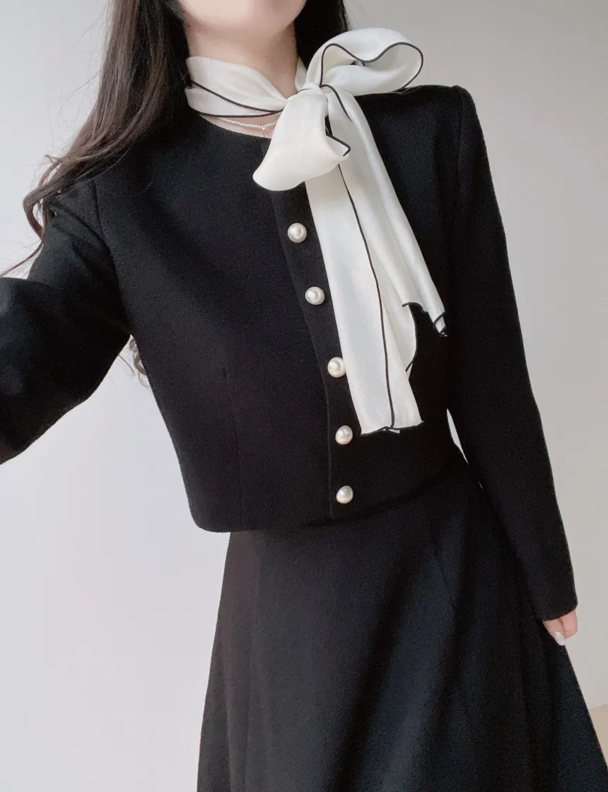 ツイードフレアバックゴムサイドジップミディスカート | mirangmirang | 詳細画像55