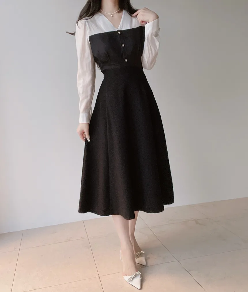 ツイードフレアバックゴムサイドジップミディスカート | mirangmirang | 詳細画像64