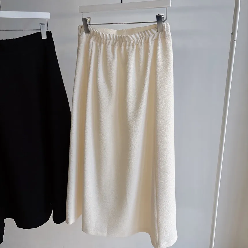 ツイードフレアバックゴムサイドジップミディスカート | mirangmirang | 詳細画像70