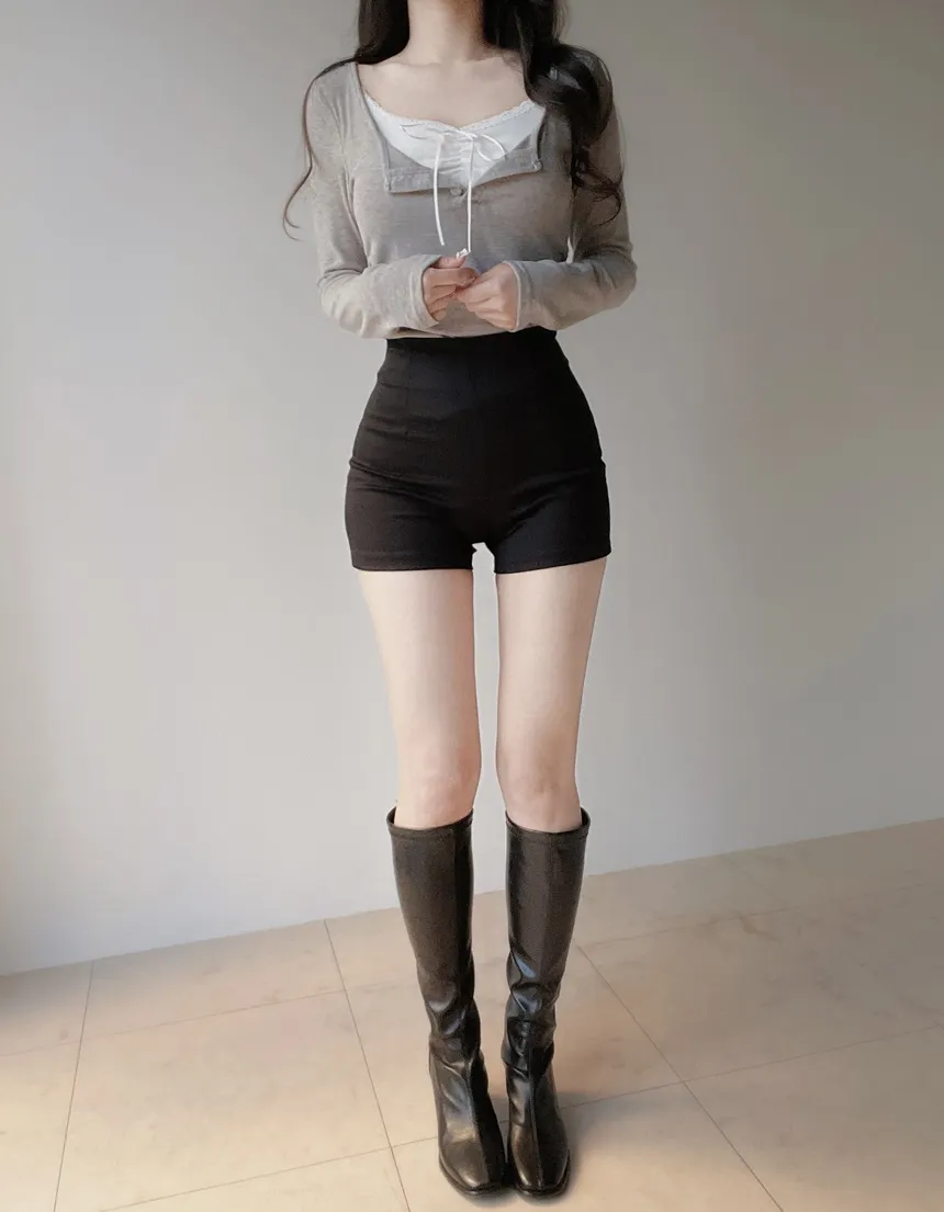 ハイウエストベーシックショートパンツ | mirangmirang | 詳細画像38