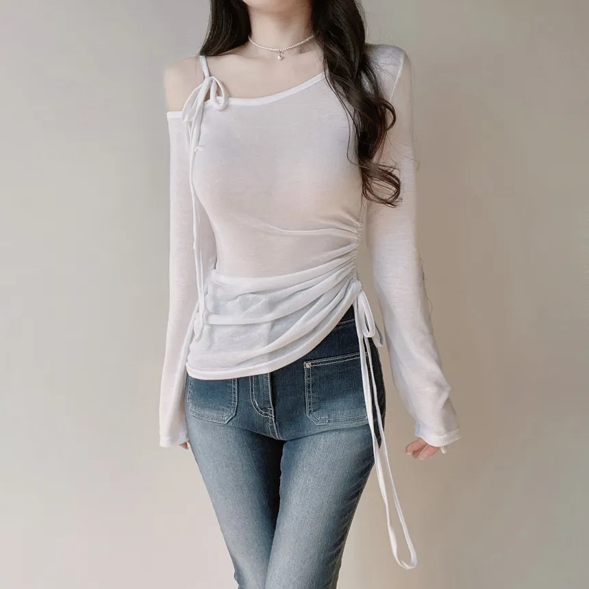 ハイウエストブーツカットウォッシングツーボタンポケットデニムパンツ | mirangmirang | 詳細画像11