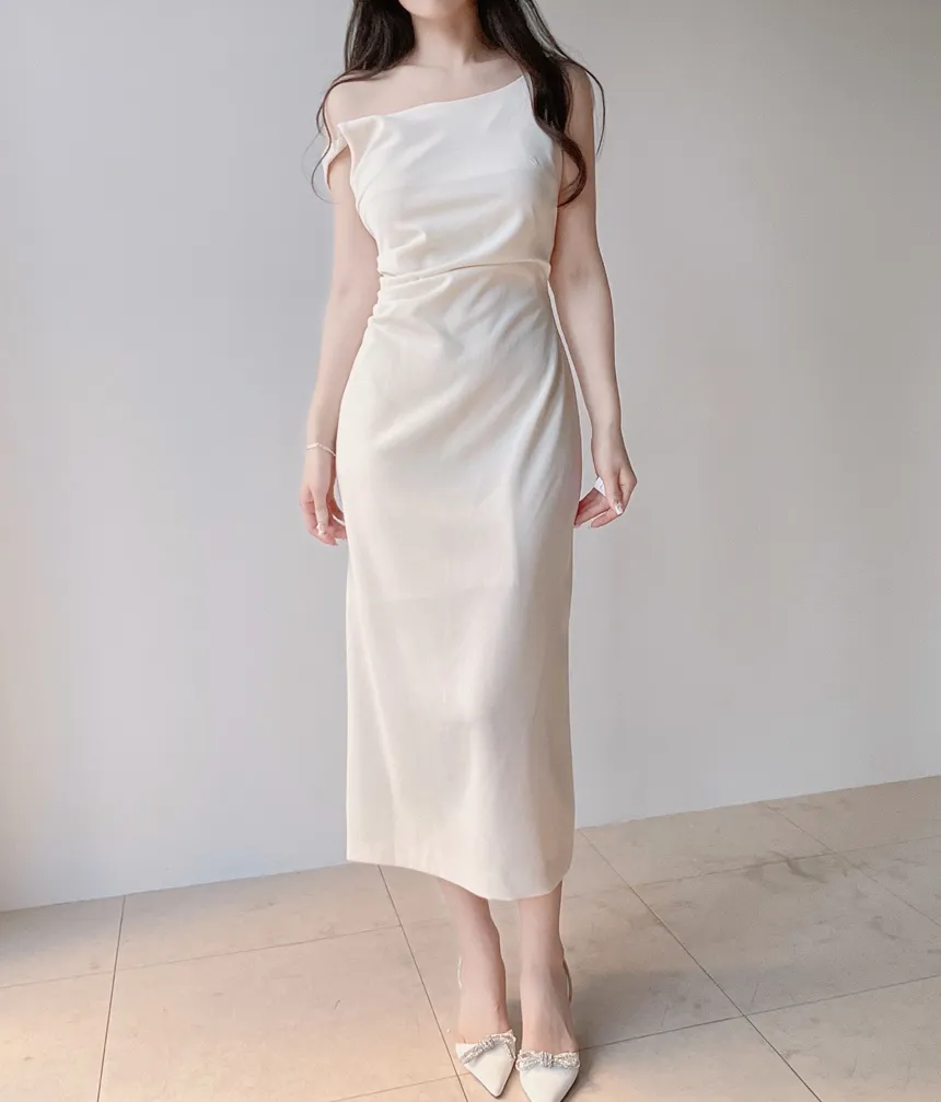 ロングシャーリングドレープノースリワンピース | mirangmirang | 詳細画像10