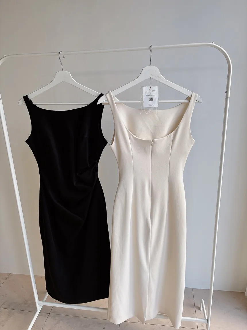 ロングシャーリングドレープノースリワンピース | mirangmirang | 詳細画像44