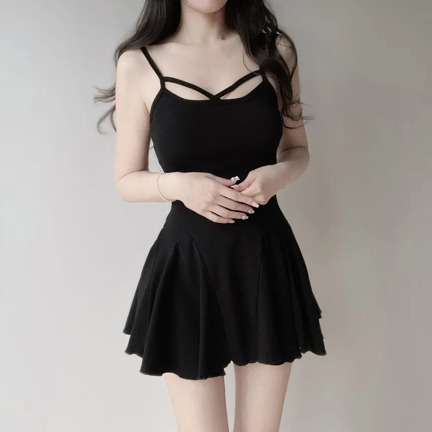 フレアHラインクロスキャミワンピース | mirangmirang | 詳細画像3