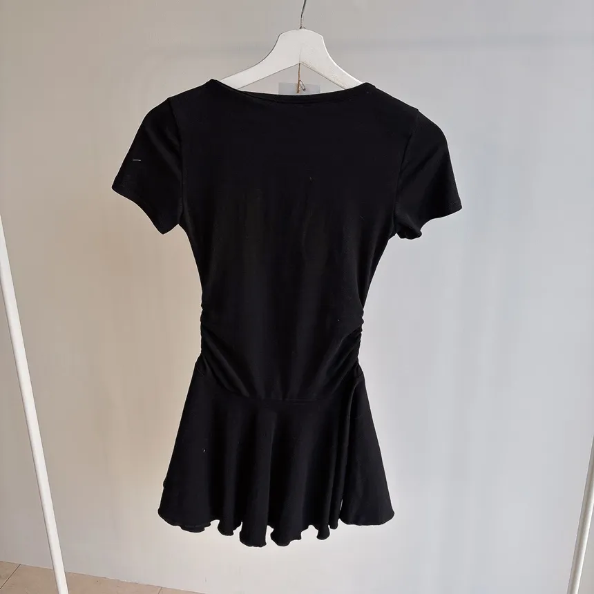 半袖フレアシャーリングヘンリーネックボタンワンピース | mirangmirang | 詳細画像12