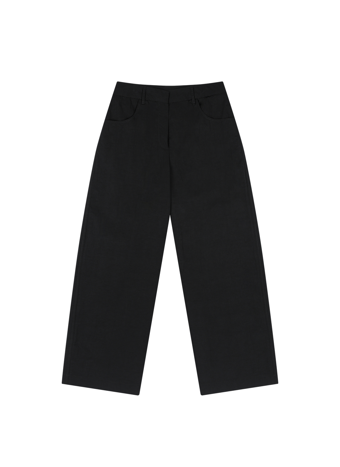 コットンナイロンポケットワイド無地パンツ春夏秋 | 詳細画像19