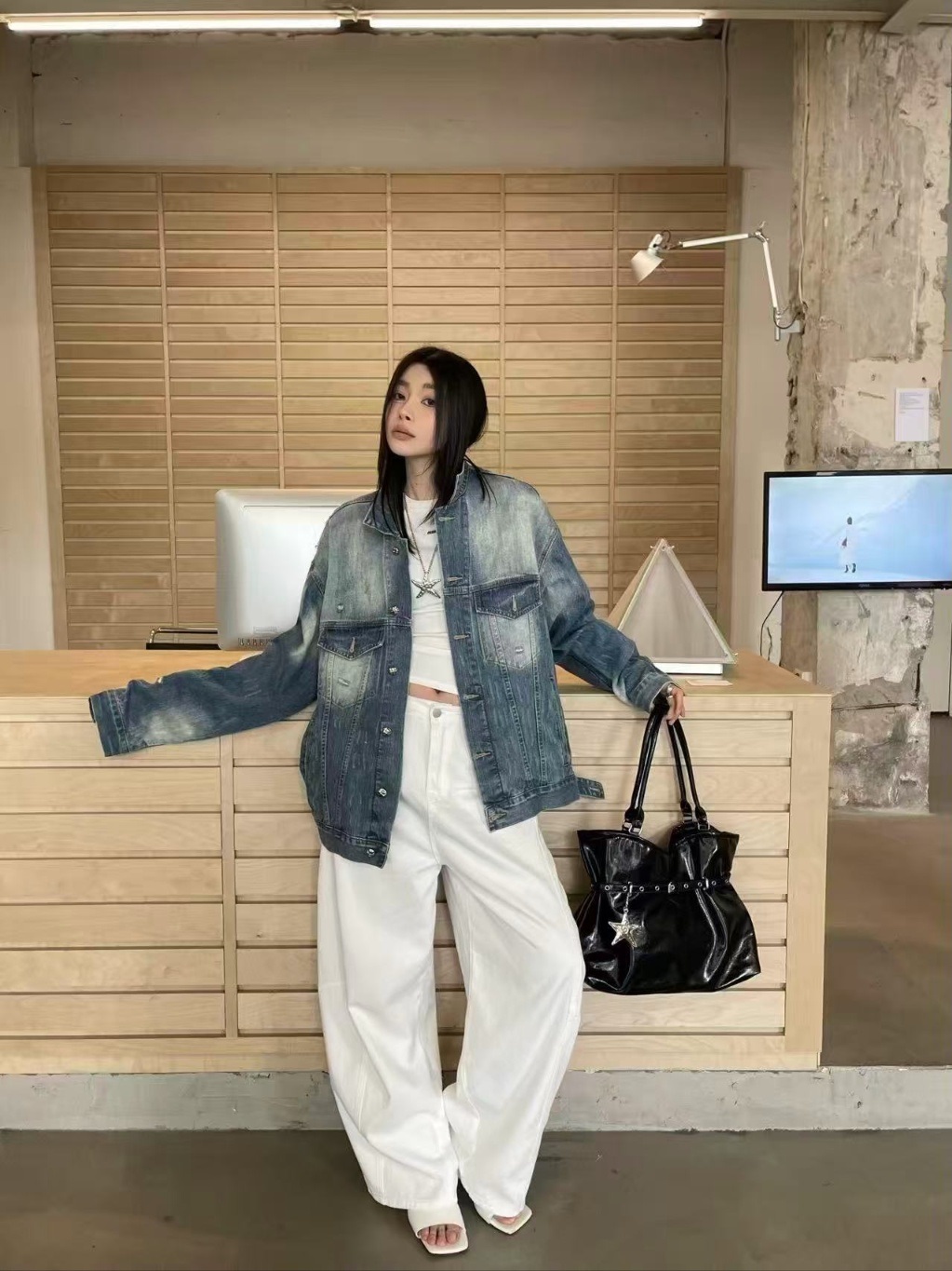 レザー調ベルトショルダーバッグキーリングセット | 詳細画像5