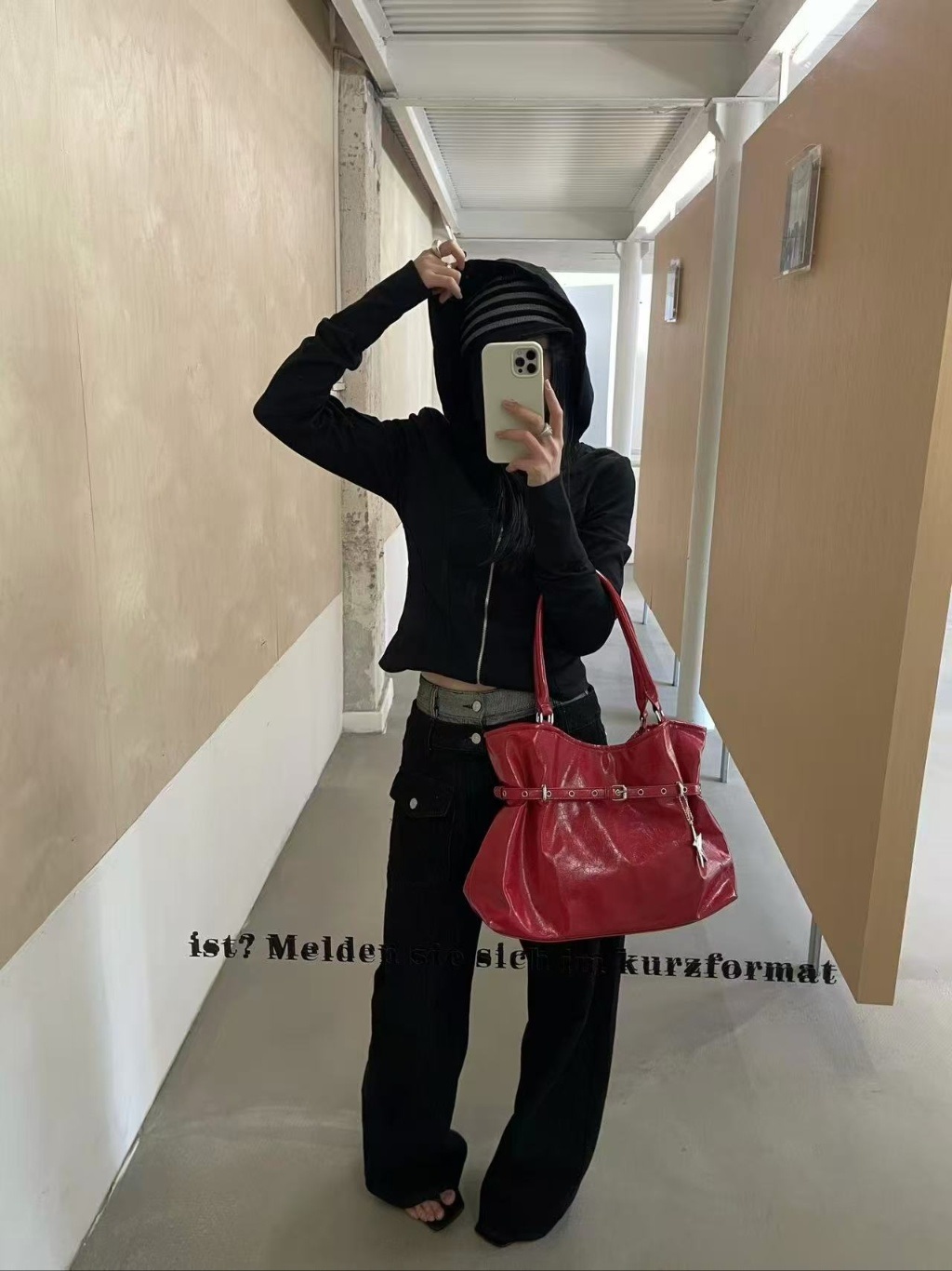 レザー調ベルトショルダーバッグキーリングセット | 詳細画像8