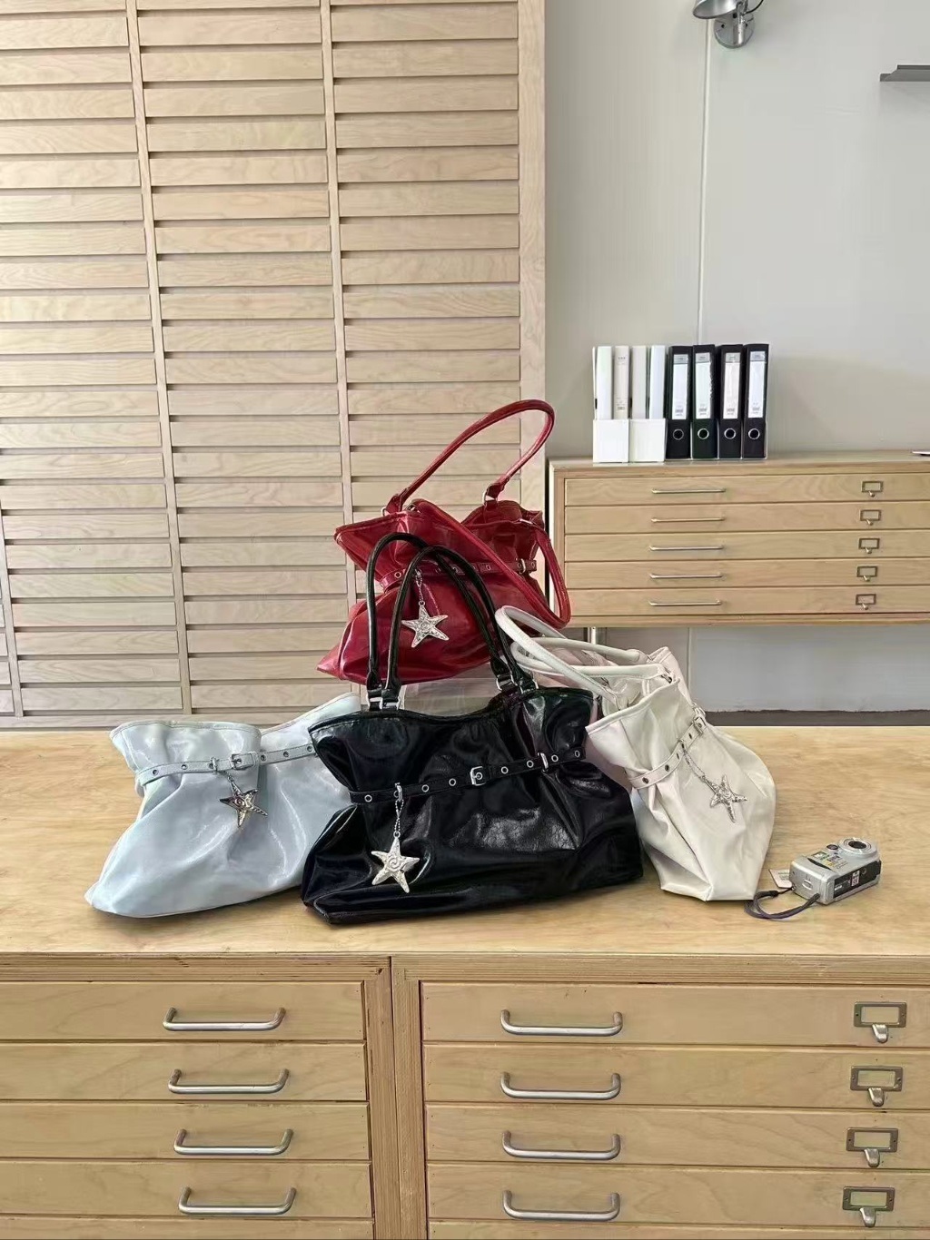 レザー調ベルトショルダーバッグキーリングセット | 詳細画像14