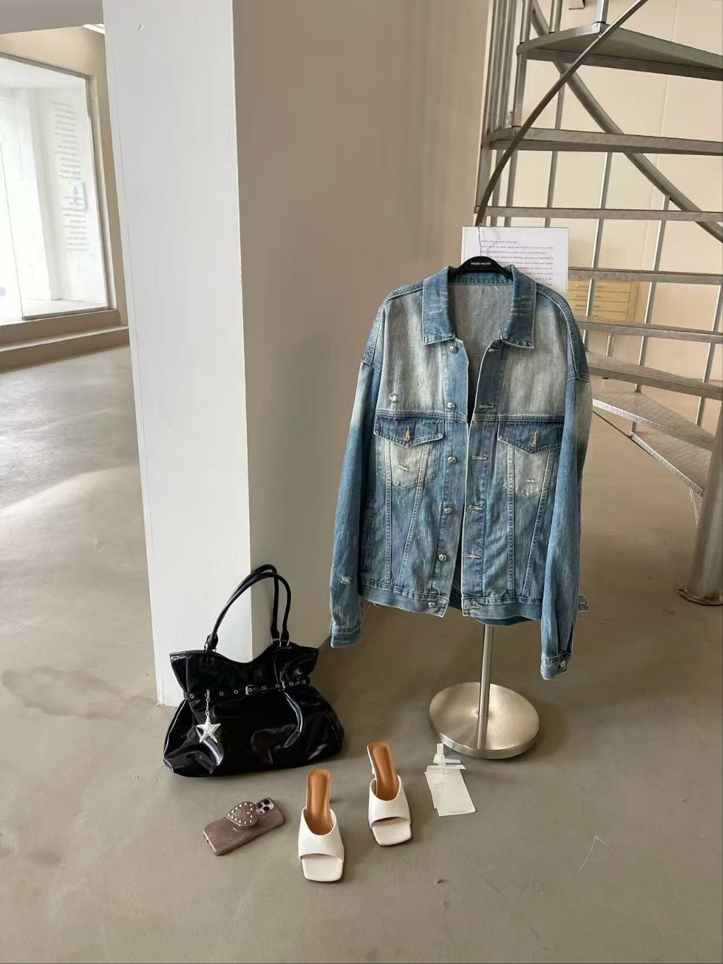 レザー調ベルトショルダーバッグキーリングセット | 詳細画像17