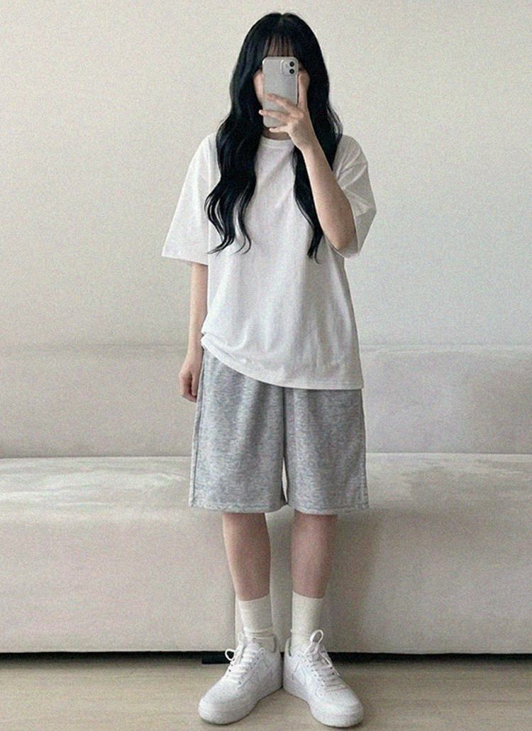 ドローストリングウエストゴムトレーニングショートパンツ