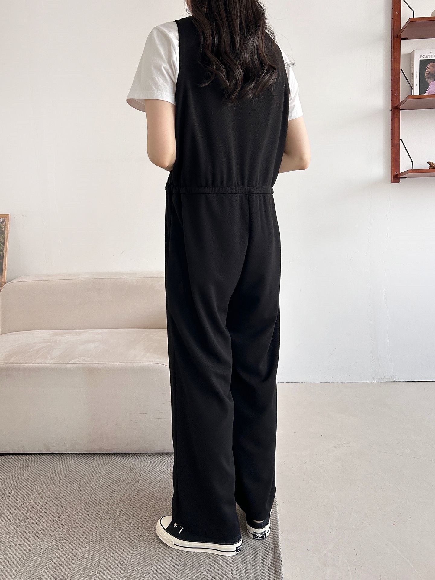 ボタンVネックドローストリングオールインワン | 詳細画像27