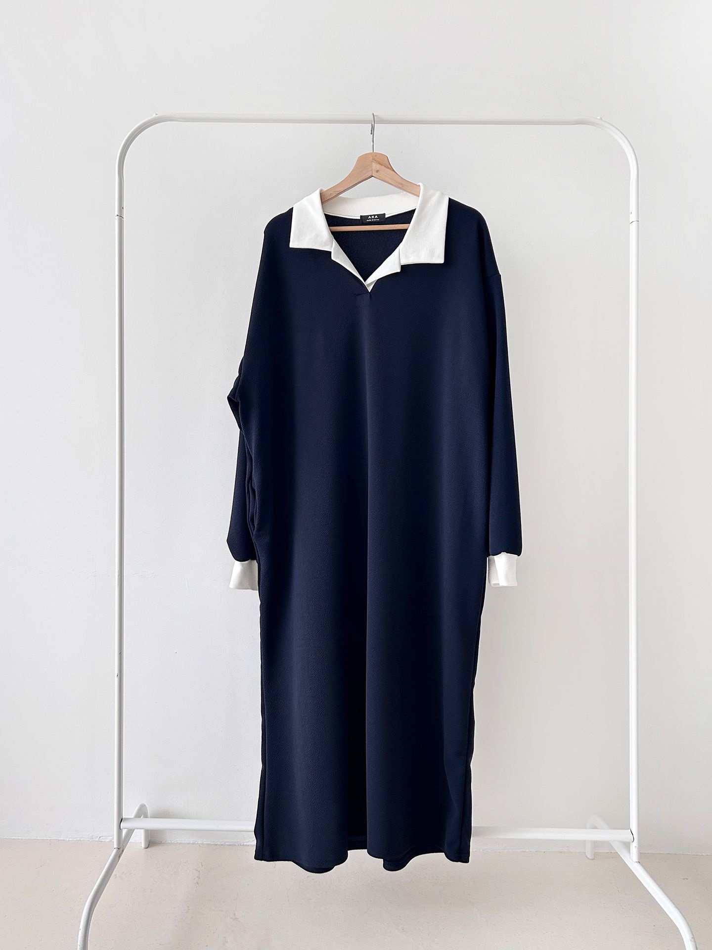 カラーポケット長袖配色ワンピース | 詳細画像30