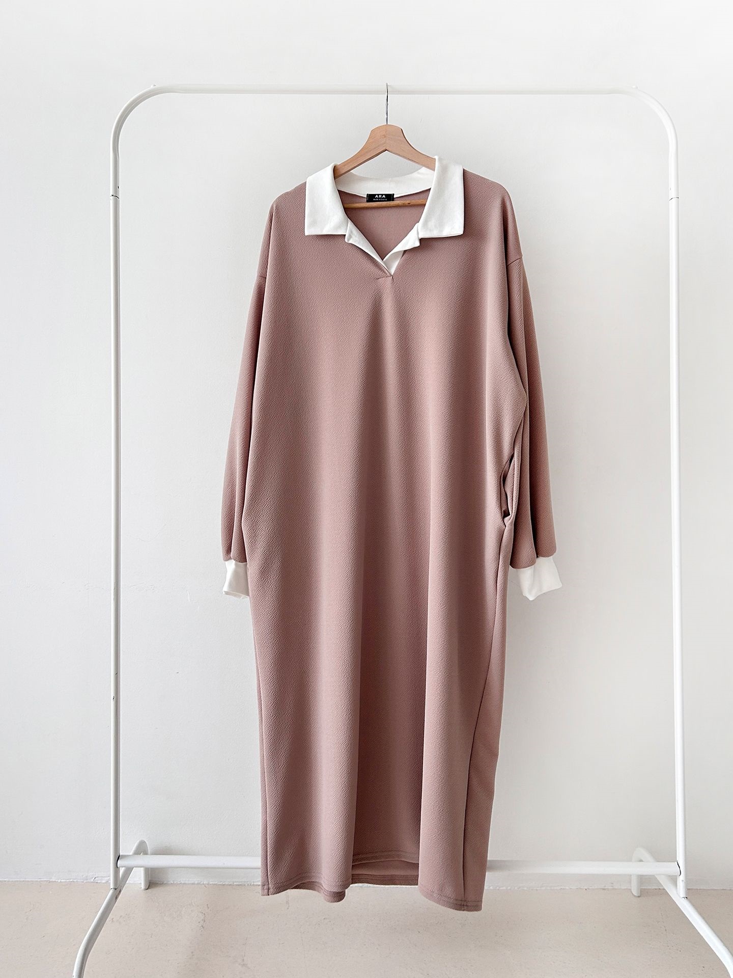 カラーポケット長袖配色ワンピース | 詳細画像29