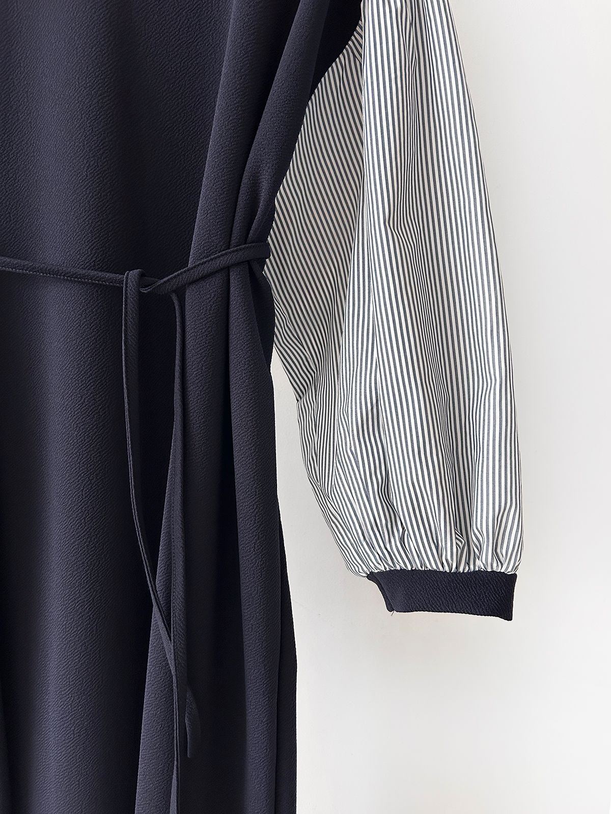 ラウンドネックロングストライプ配色ワンピースストラップ付 | 詳細画像30