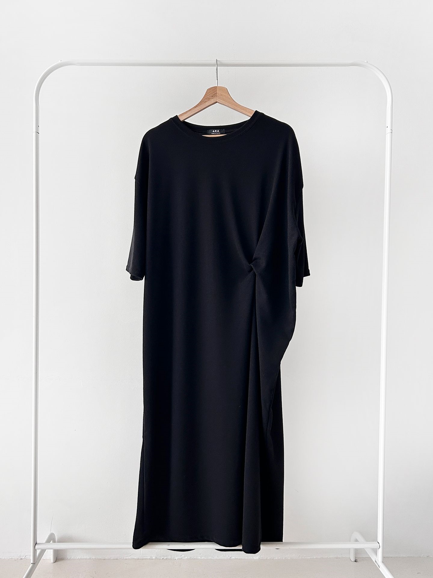 ラウンドネックロングツイスト5分丈ワンピース | 詳細画像37