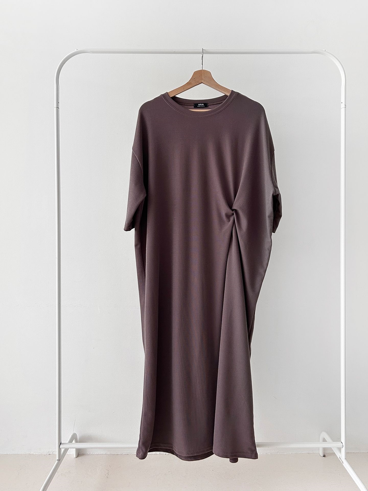 ラウンドネックロングツイスト5分丈ワンピース | 詳細画像38