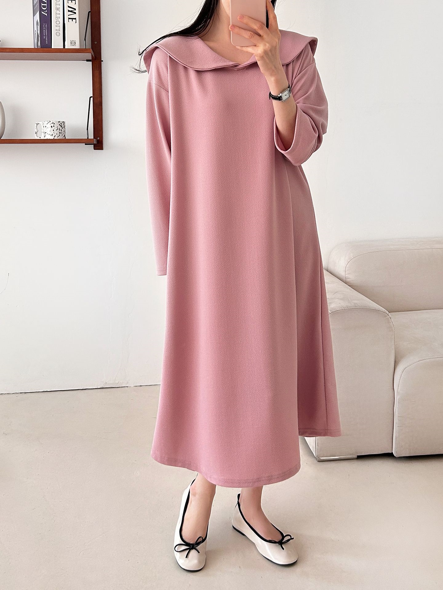 セーラーカラー長袖ワンピース | 詳細画像14