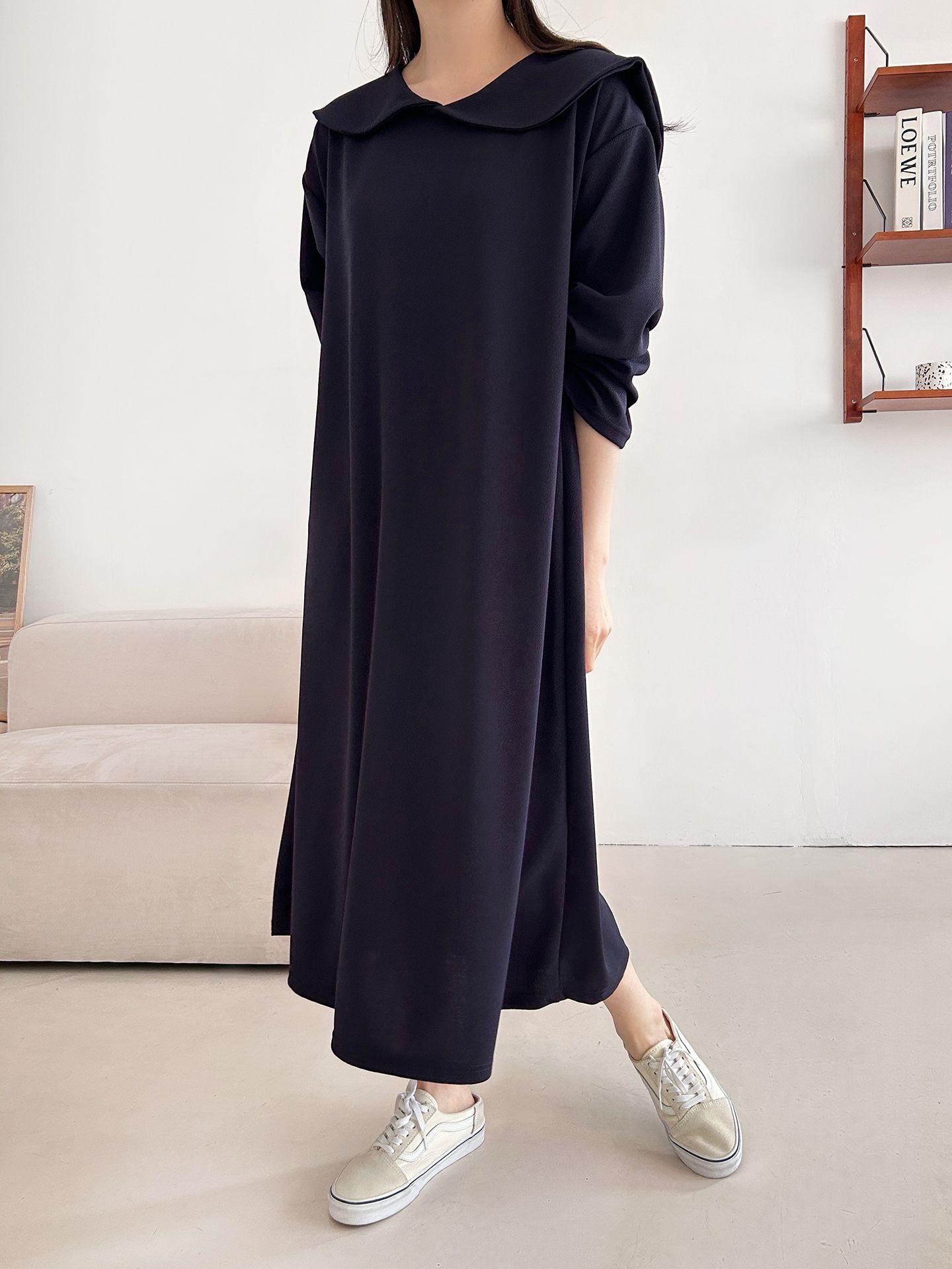 セーラーカラー長袖ワンピース | 詳細画像15