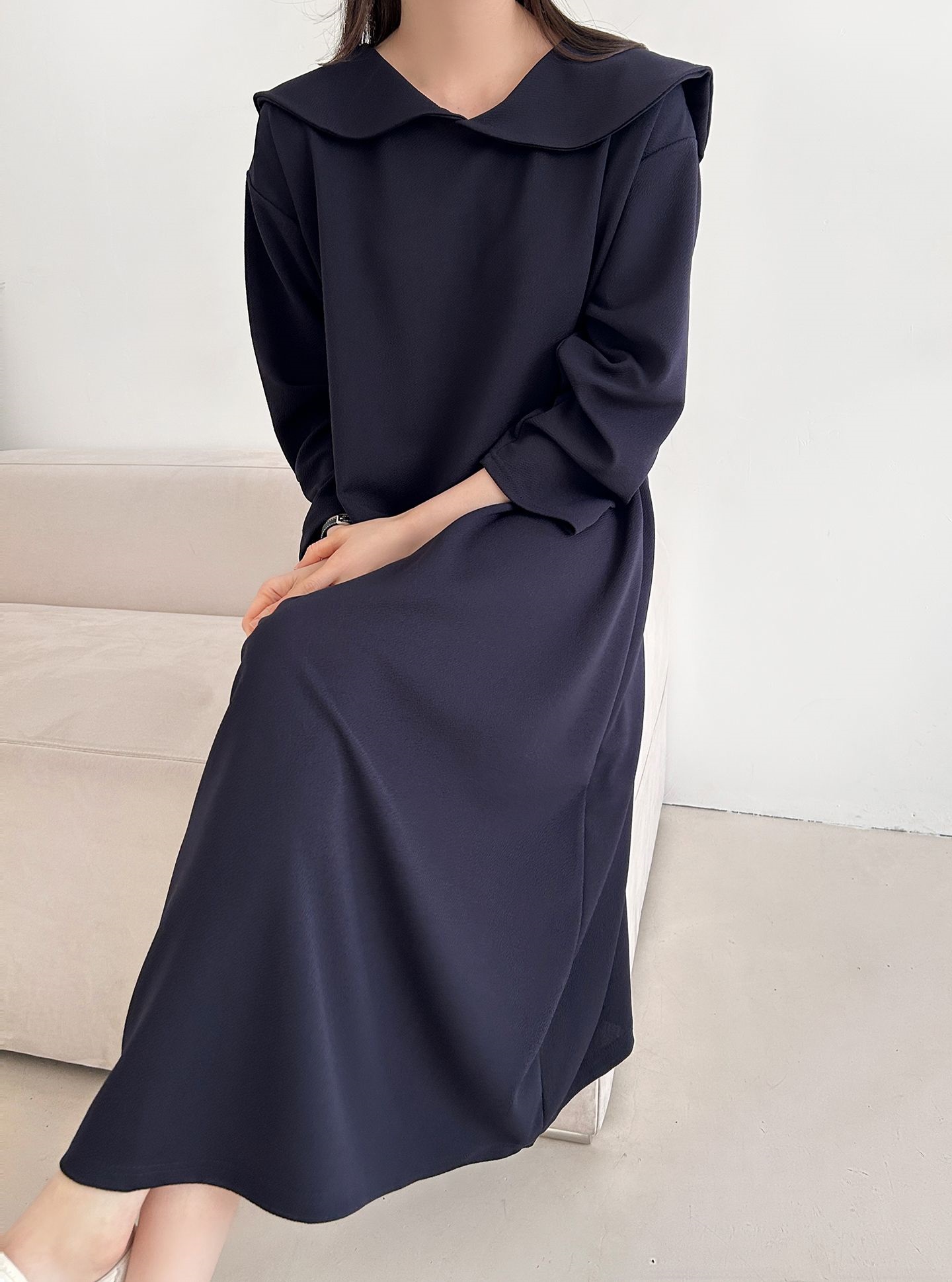 セーラーカラー長袖ワンピース | 詳細画像16