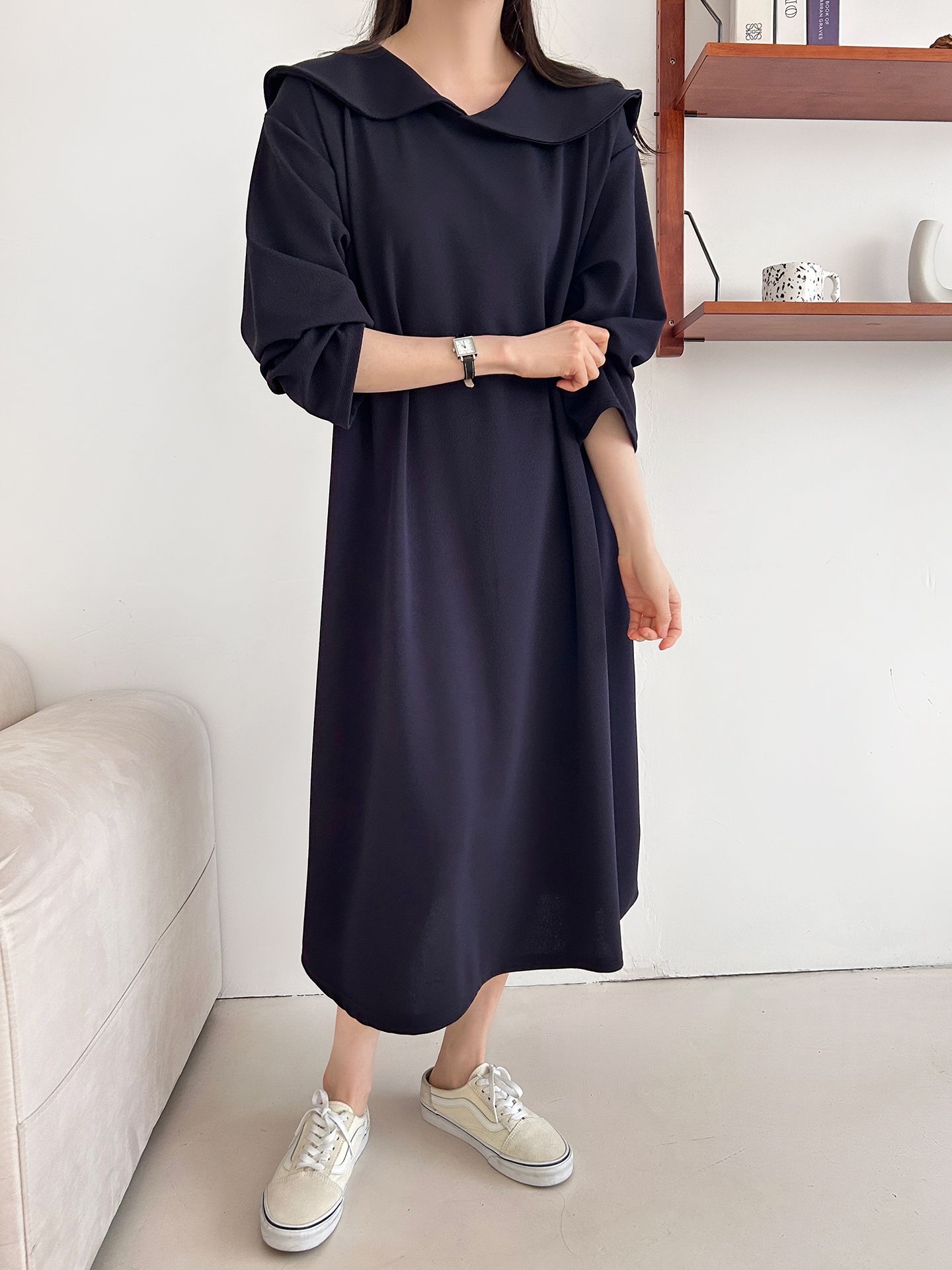 セーラーカラー長袖ワンピース | 詳細画像17