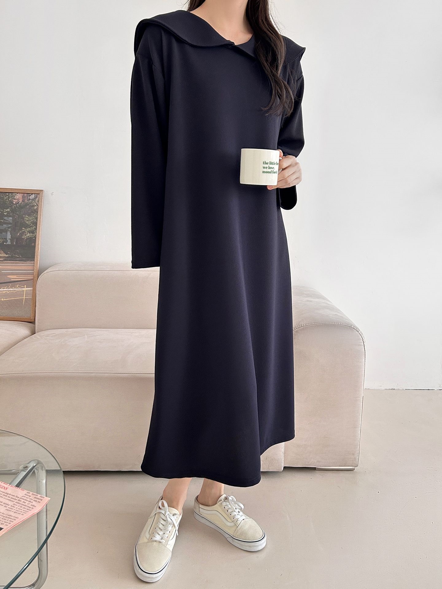 セーラーカラー長袖ワンピース | 詳細画像18