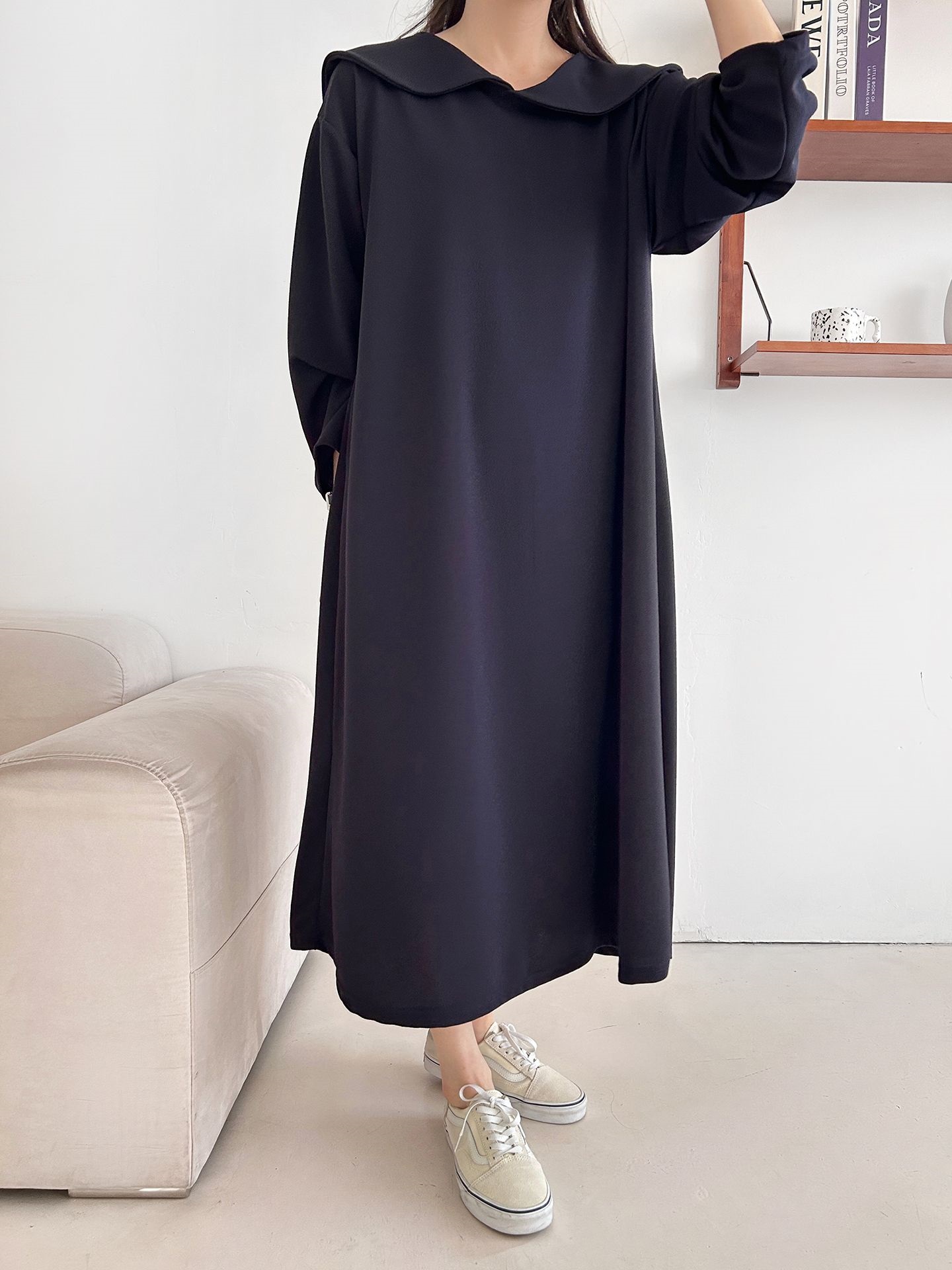 セーラーカラー長袖ワンピース | 詳細画像19