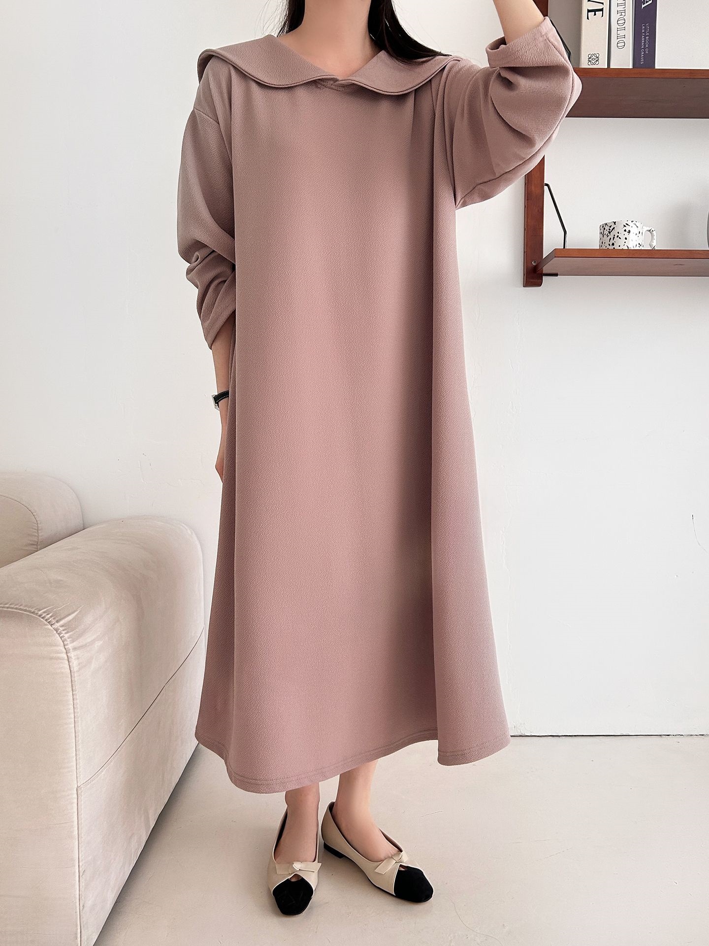 セーラーカラー長袖ワンピース | 詳細画像21