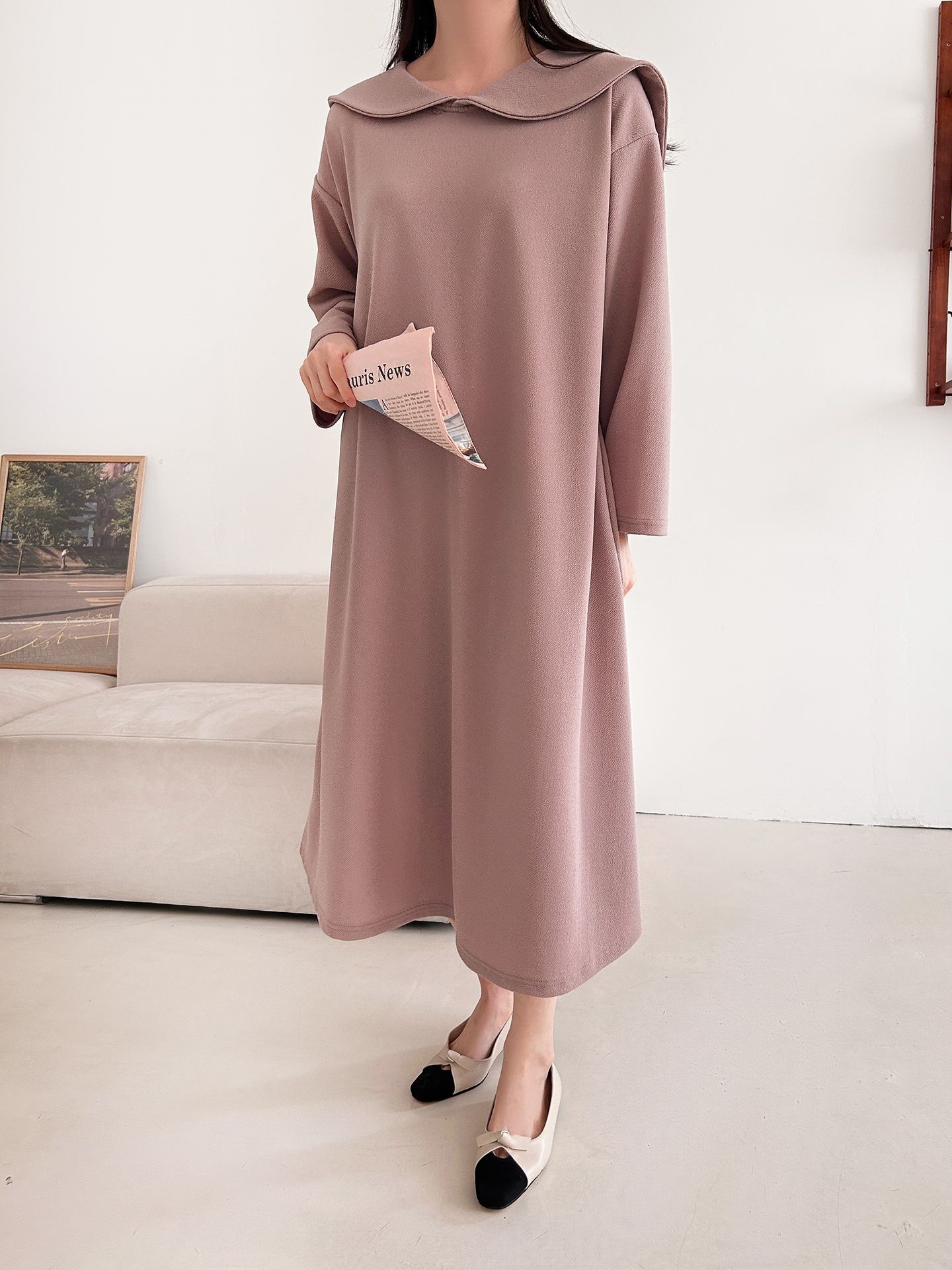 セーラーカラー長袖ワンピース | 詳細画像23