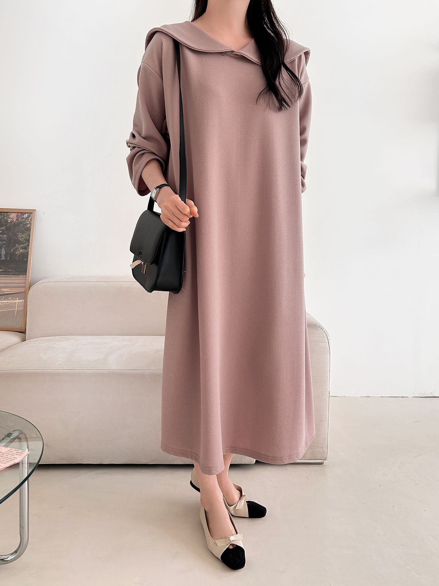 セーラーカラー長袖ワンピース | 詳細画像24