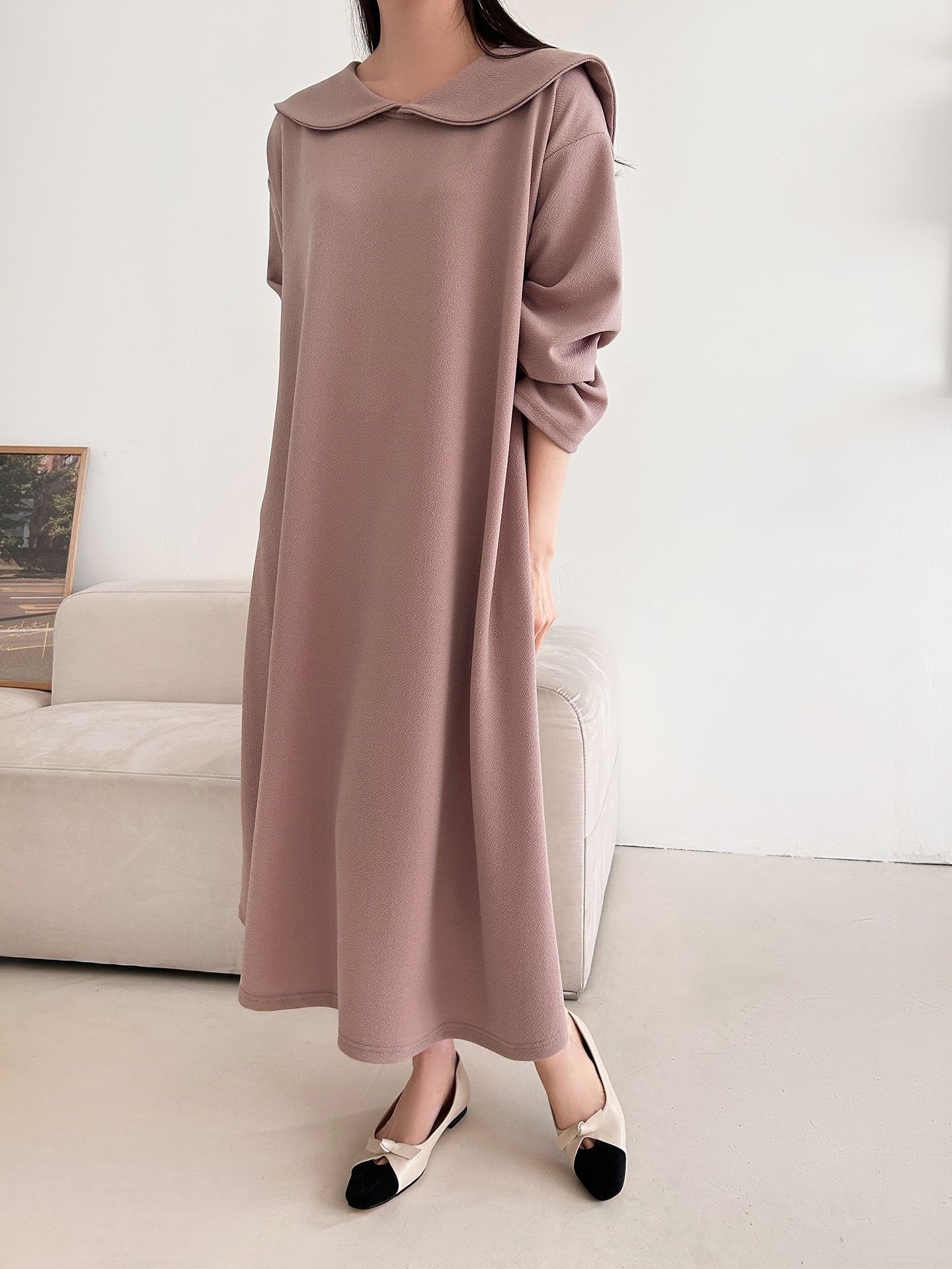 セーラーカラー長袖ワンピース | 詳細画像26