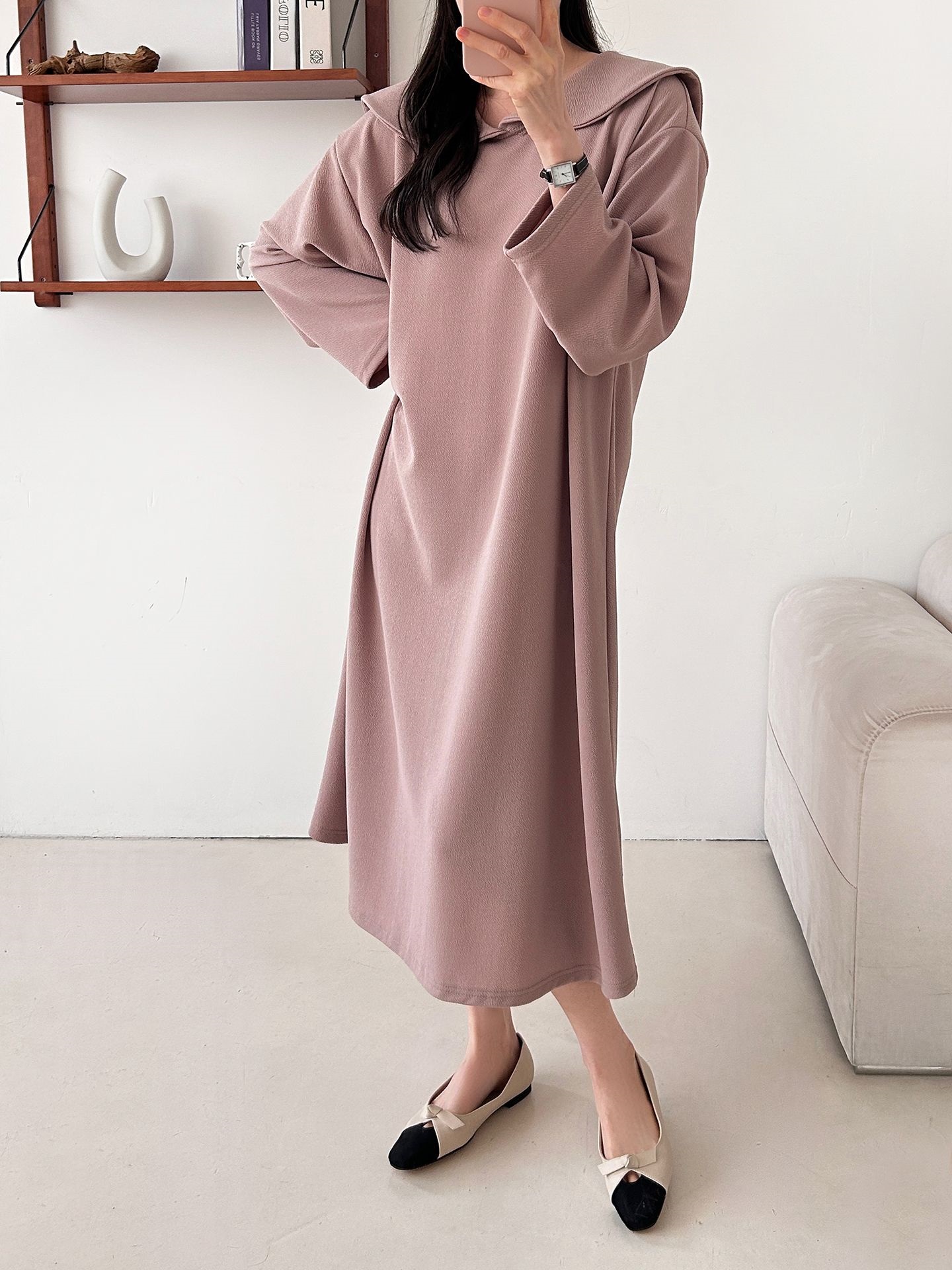 セーラーカラー長袖ワンピース | 詳細画像27