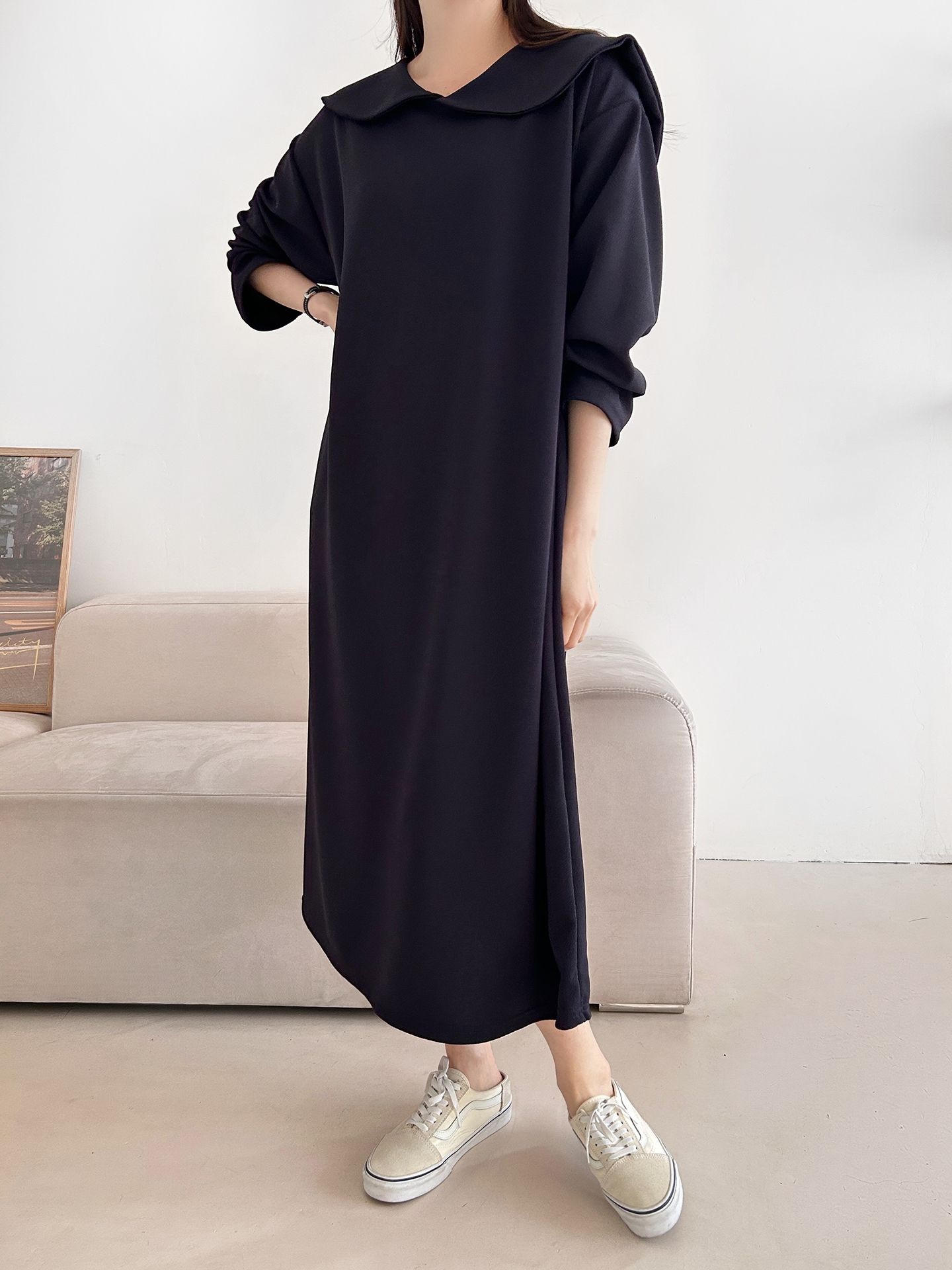 セーラーカラー長袖ワンピース | 詳細画像30