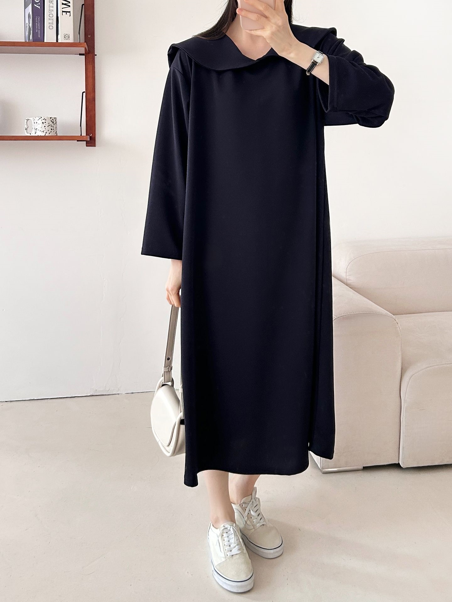 セーラーカラー長袖ワンピース | 詳細画像31