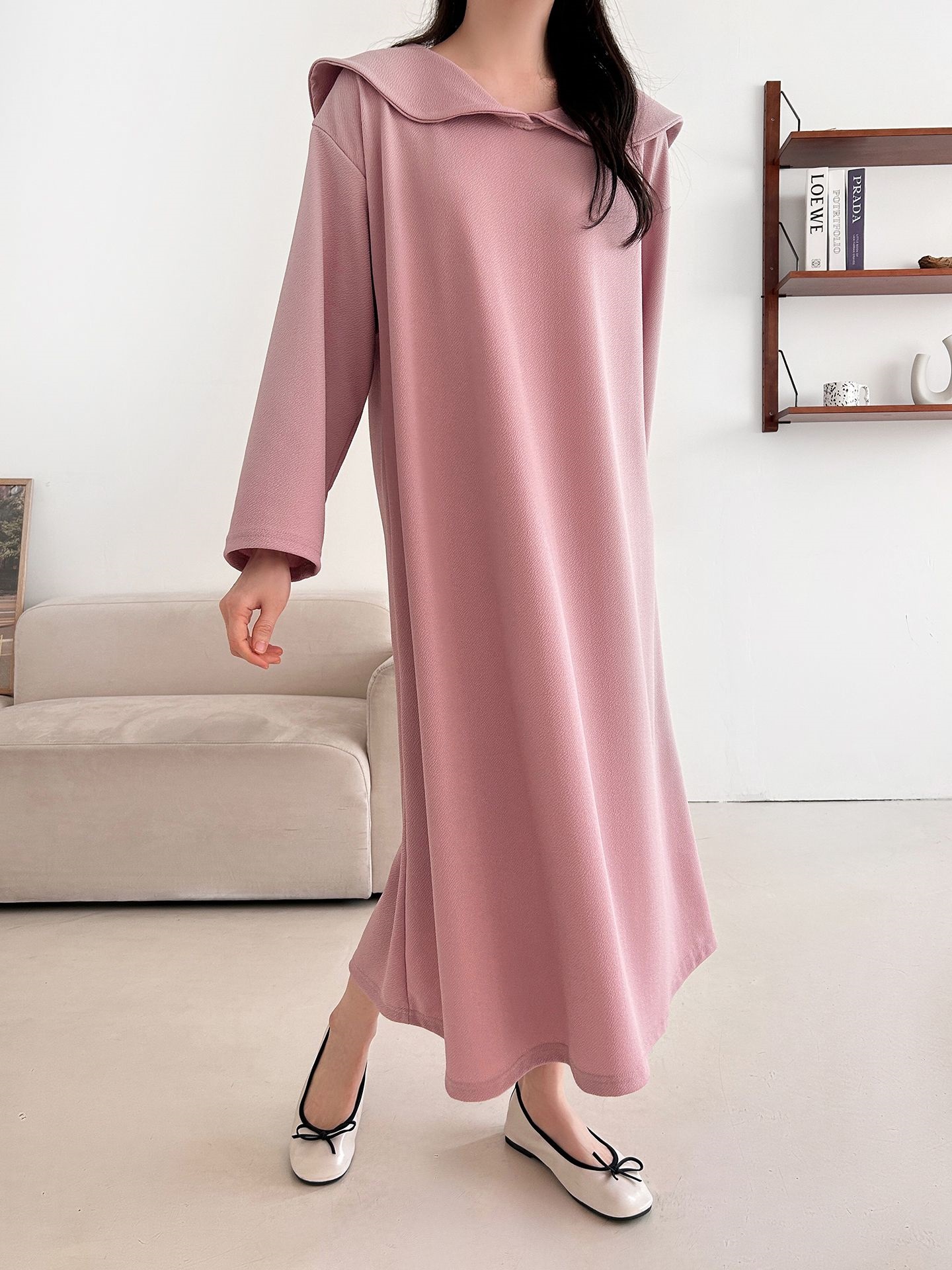 セーラーカラー長袖ワンピース | 詳細画像7