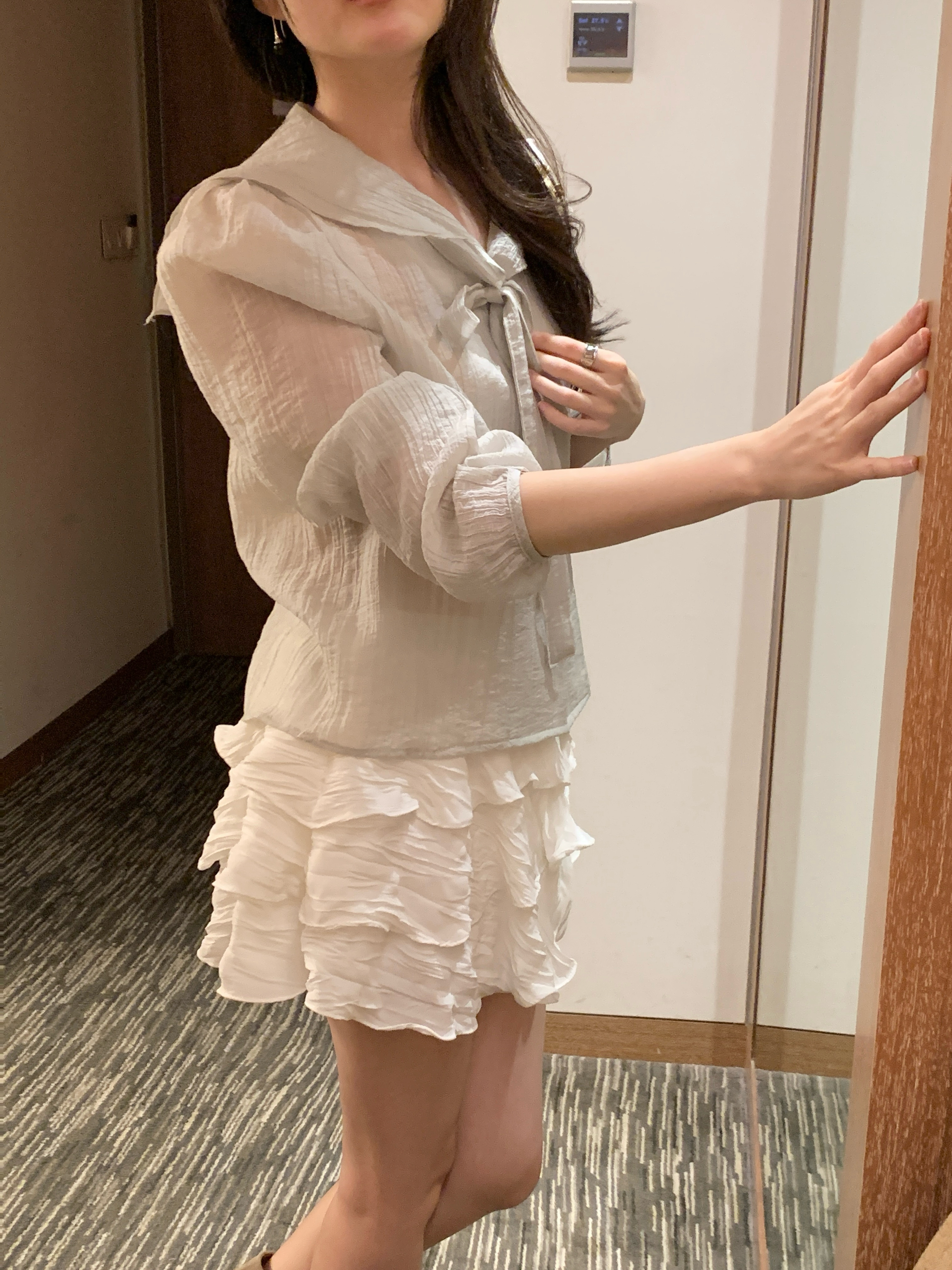 セーラーカラーブラウスストラップ付 | 詳細画像4