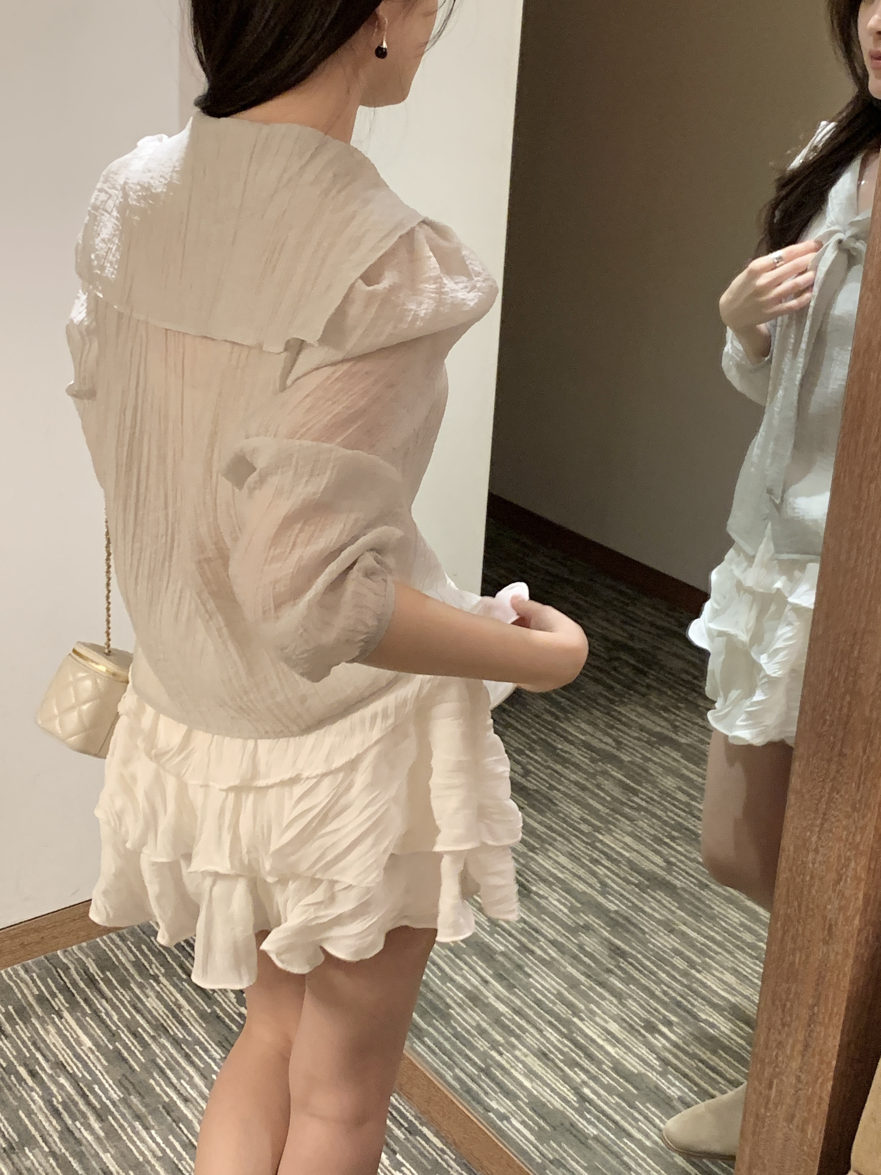 セーラーカラーブラウスストラップ付 | 詳細画像12