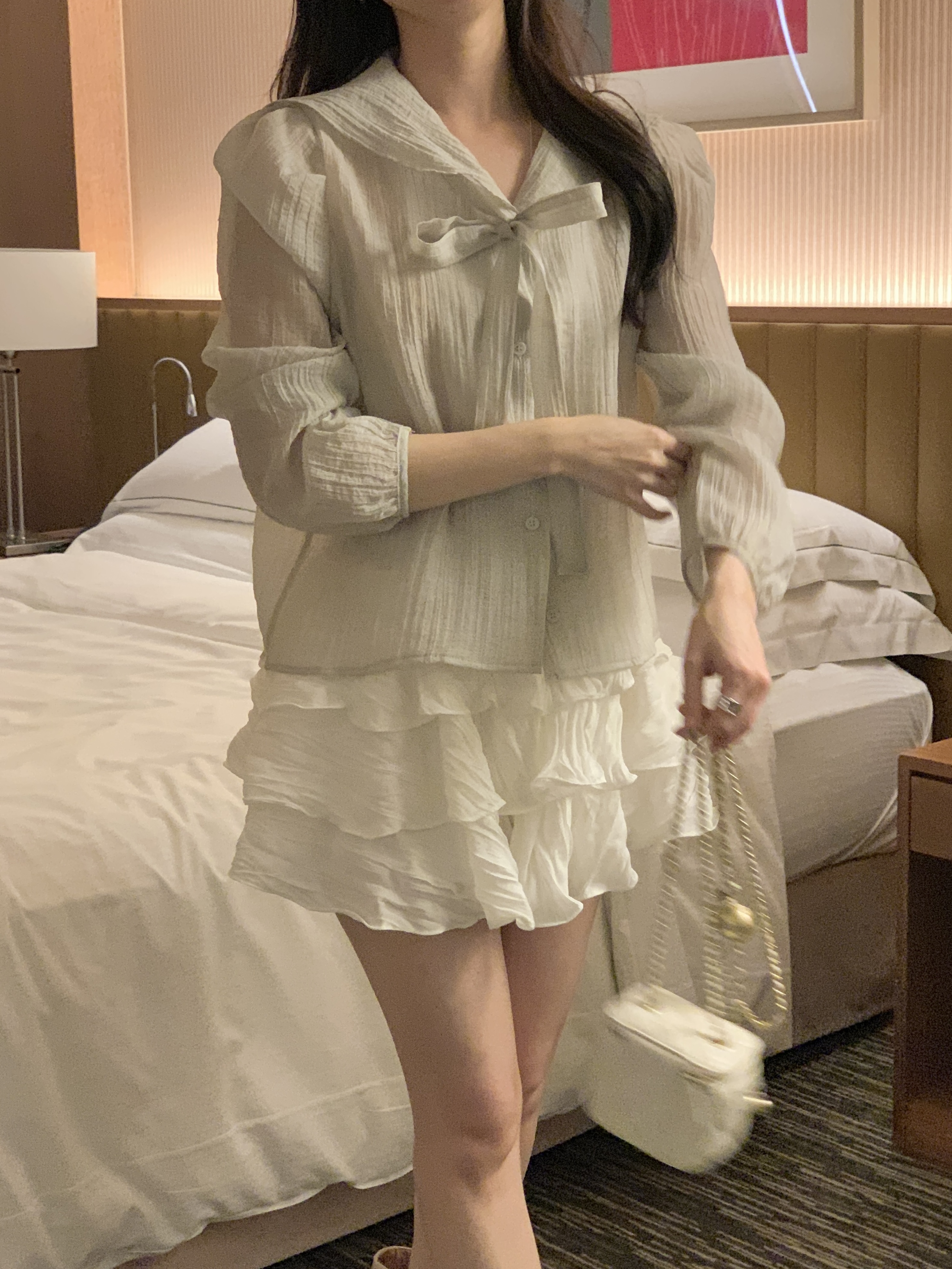 セーラーカラーブラウスストラップ付 | 詳細画像18