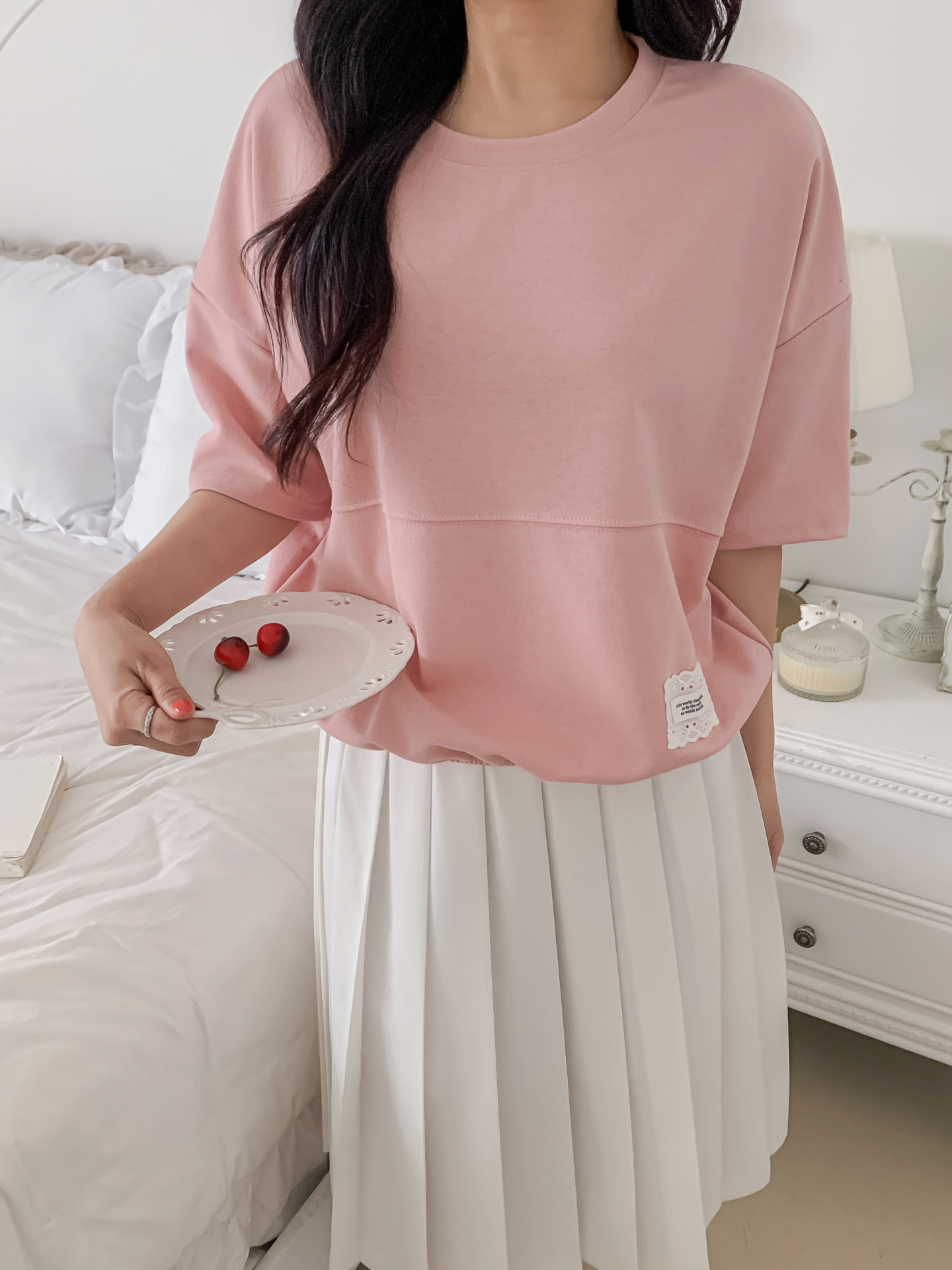 ラウンドネックゴムパッチライン半袖スウェット | 詳細画像29