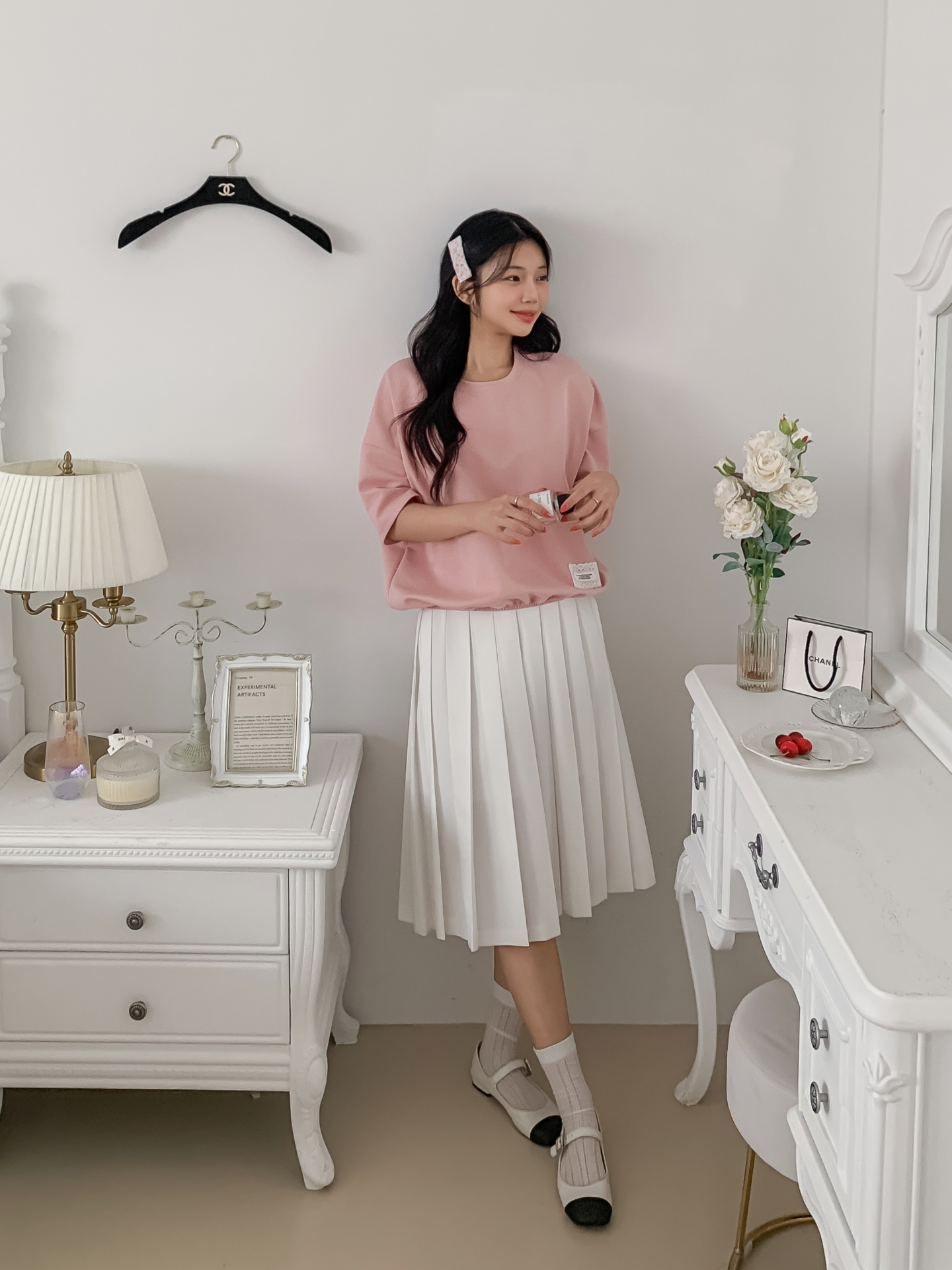 ラウンドネックゴムパッチライン半袖スウェット | 詳細画像21