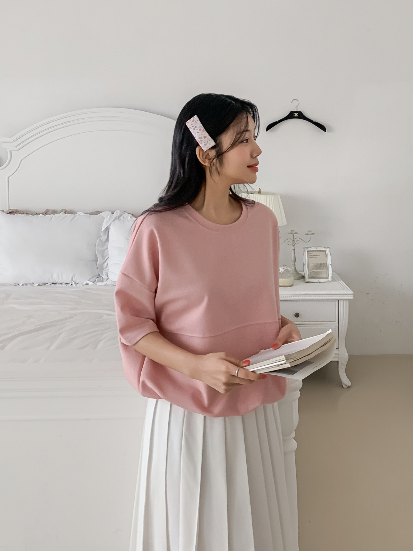 ラウンドネックゴムパッチライン半袖スウェット | 詳細画像25