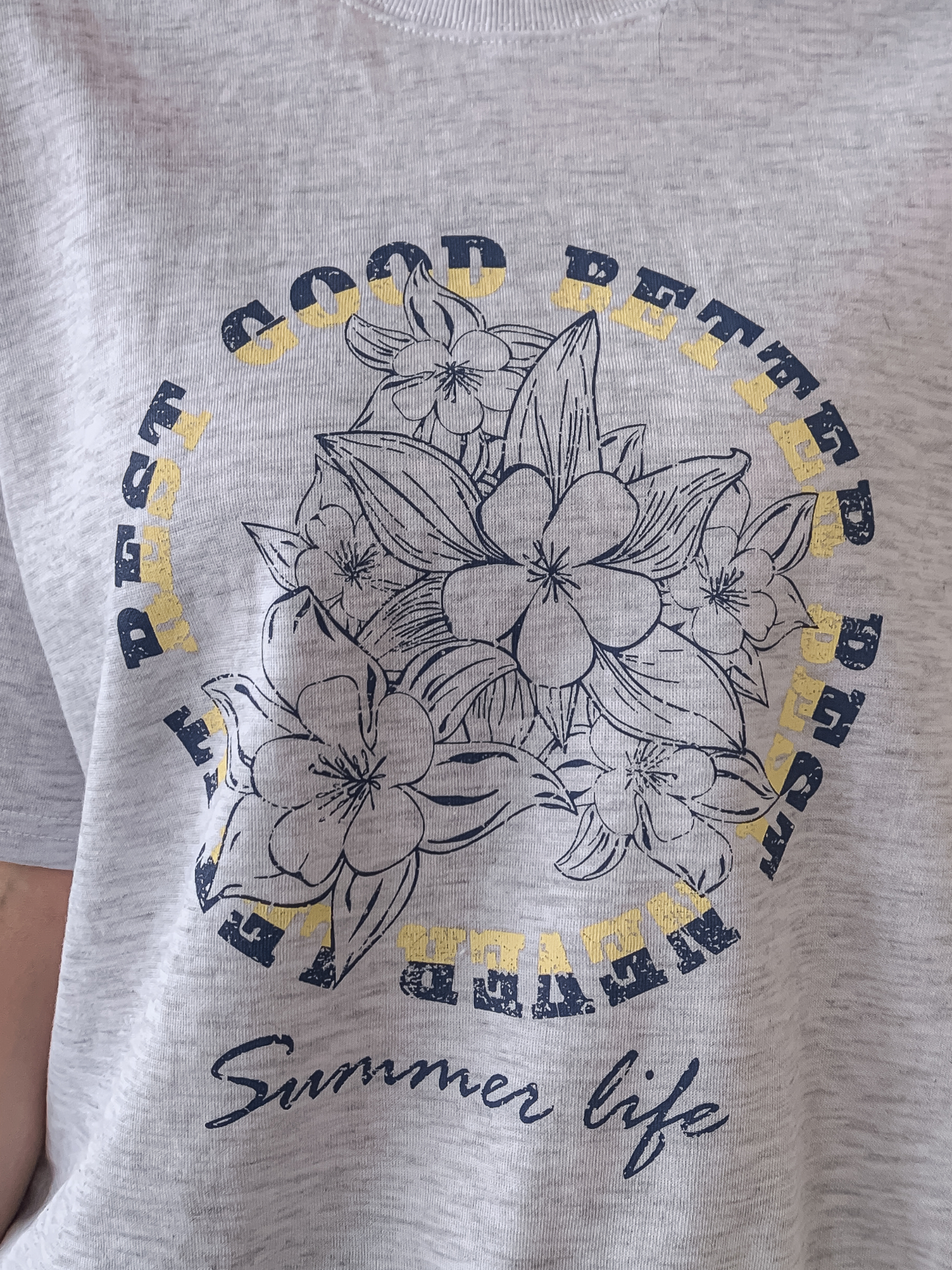 ラウンドネックルーズ半袖ドロップショルダープリントスウェット | 詳細画像36