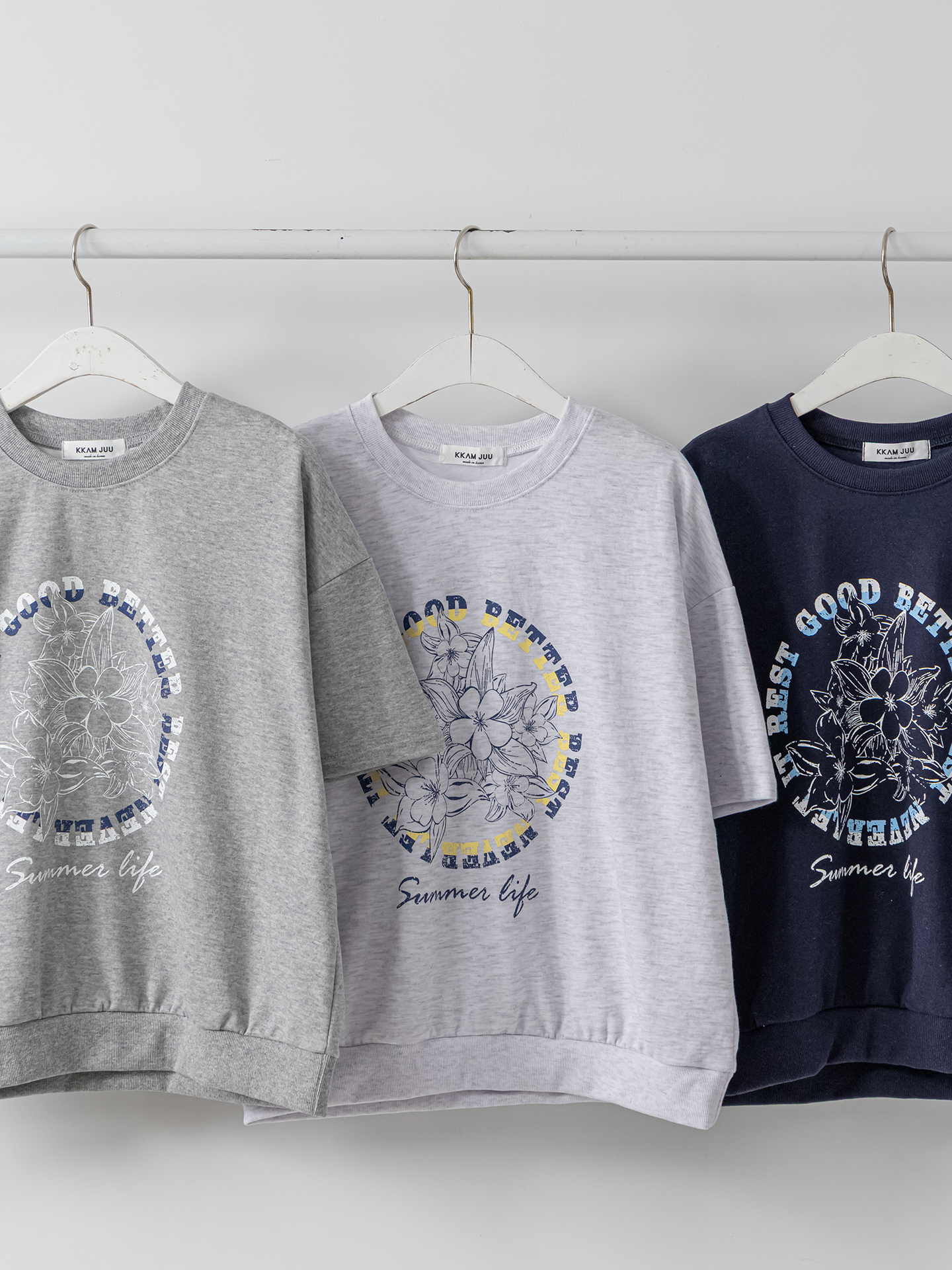 ラウンドネックルーズ半袖ドロップショルダープリントスウェット | 詳細画像41