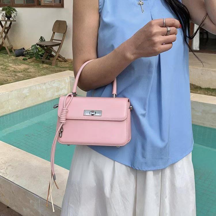 レザー調グロスノットDリング無地ショルダーバッグストラップセット(バックルあり) | 詳細画像6