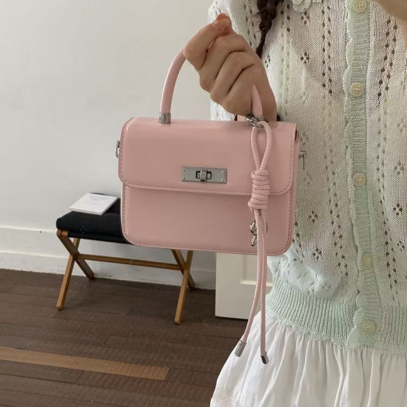 レザー調グロスノットDリング無地ショルダーバッグストラップセット(バックルあり) | 詳細画像7