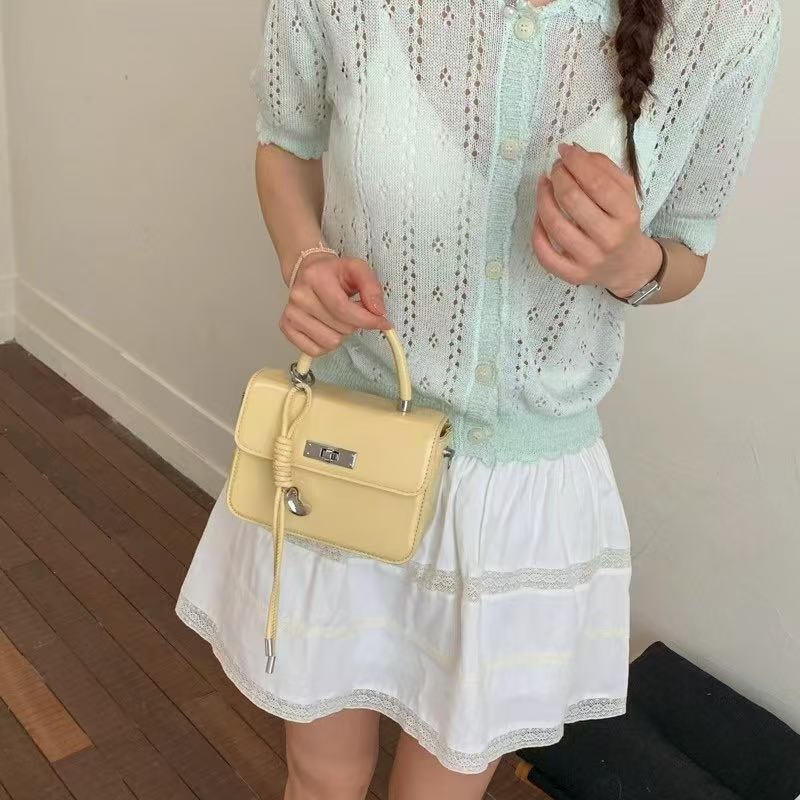 レザー調グロスノットDリング無地ショルダーバッグストラップセット(バックルあり) | 詳細画像8